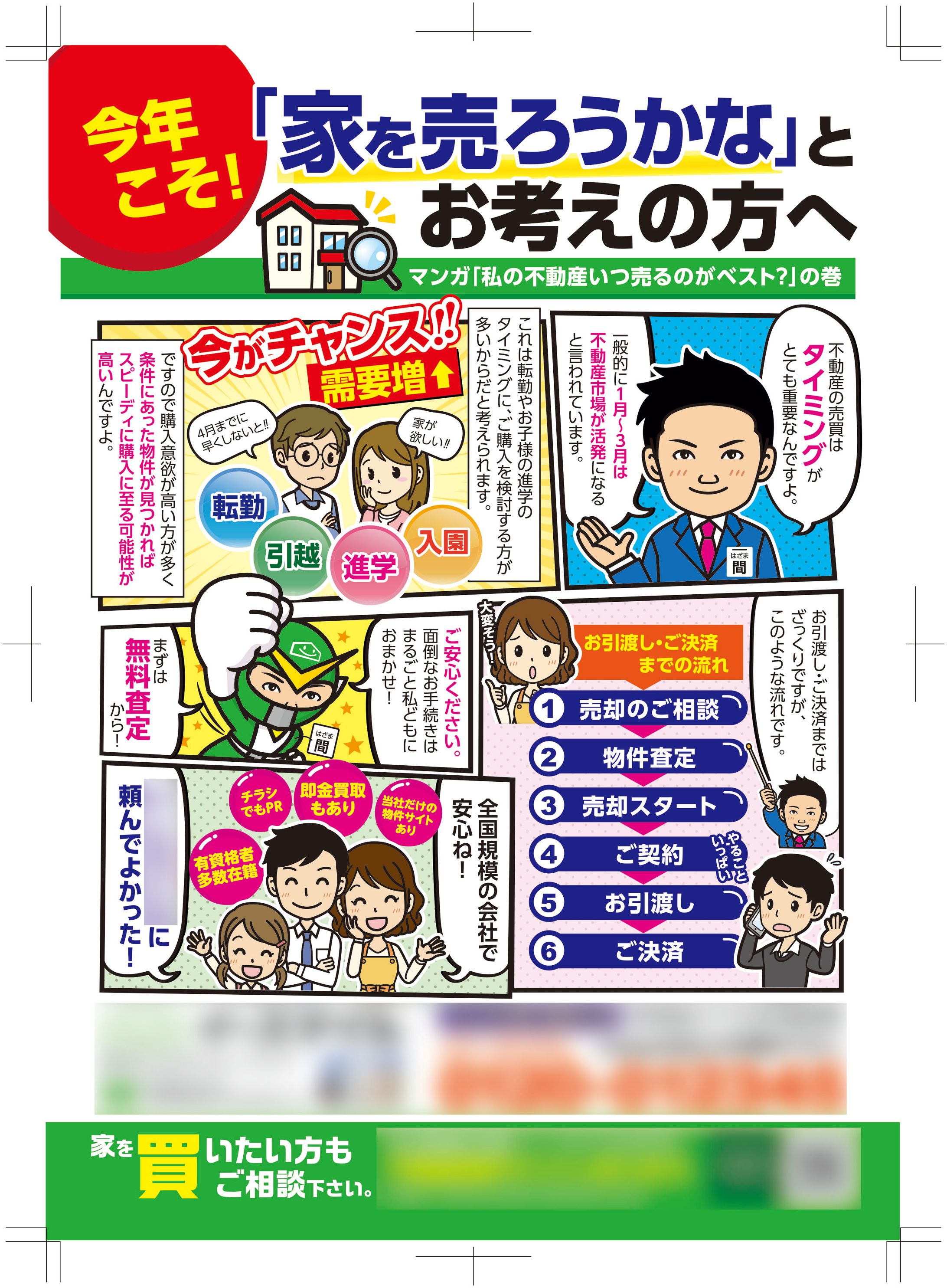 不動産チラシ（漫画）-1