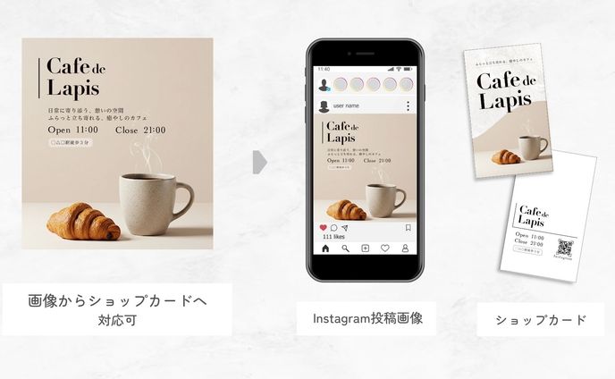 カフェバナー/ショップカード