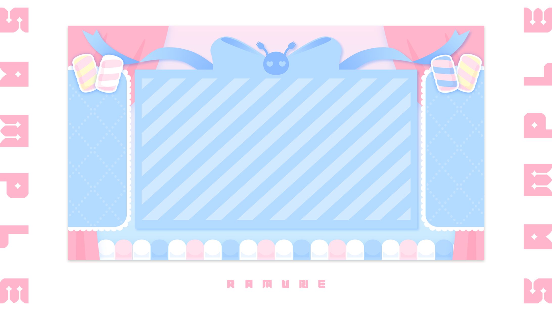 【VTuber】配信画面制作実績【青カビましゅまろ様】-1