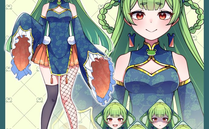 OPT販売　立ち絵、表情差分イラスト