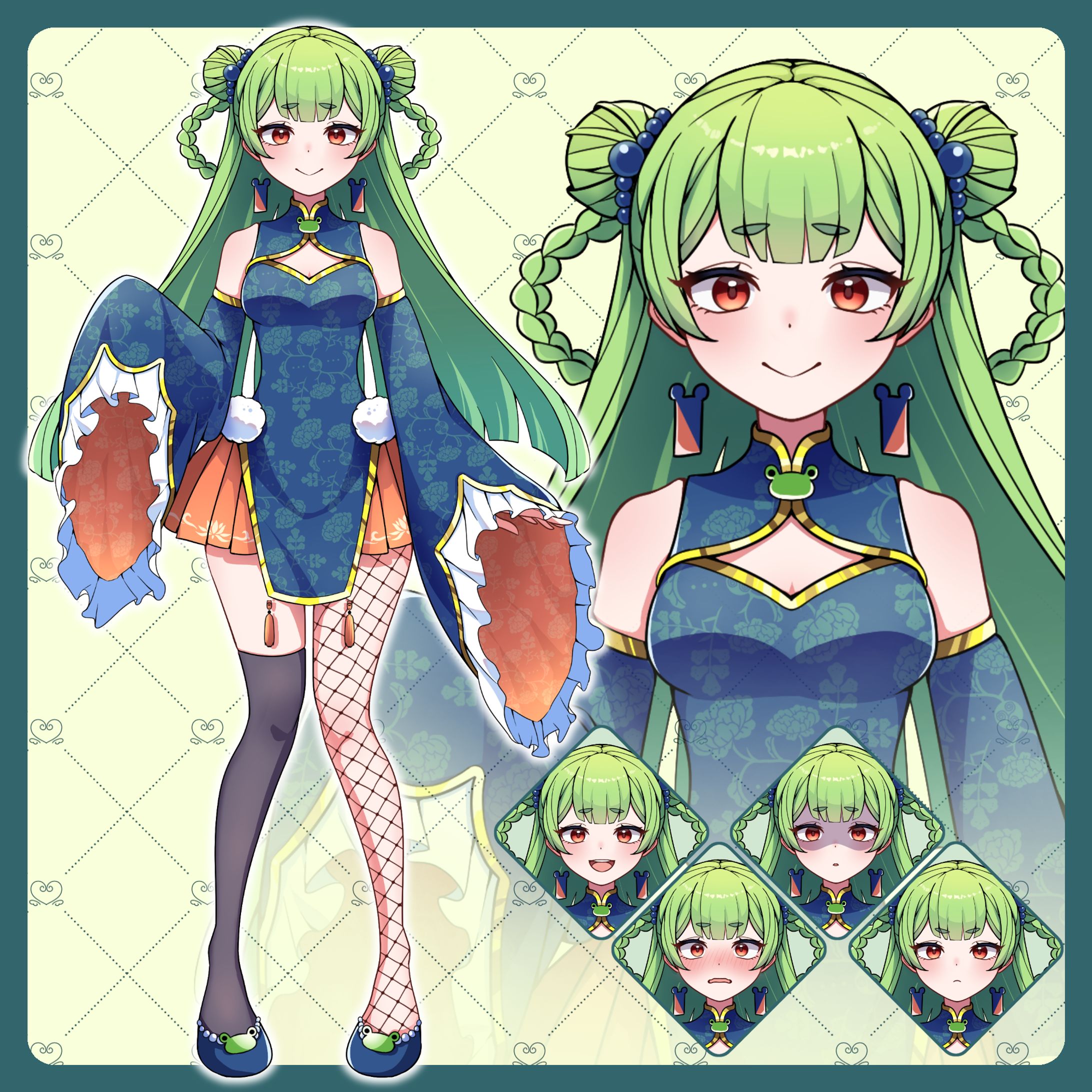 OPT販売　立ち絵、表情差分イラスト-1