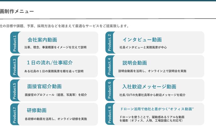 資料作成(メニューページ)