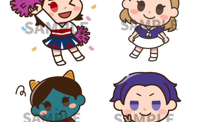 ちびキャラデフォルメイラスト