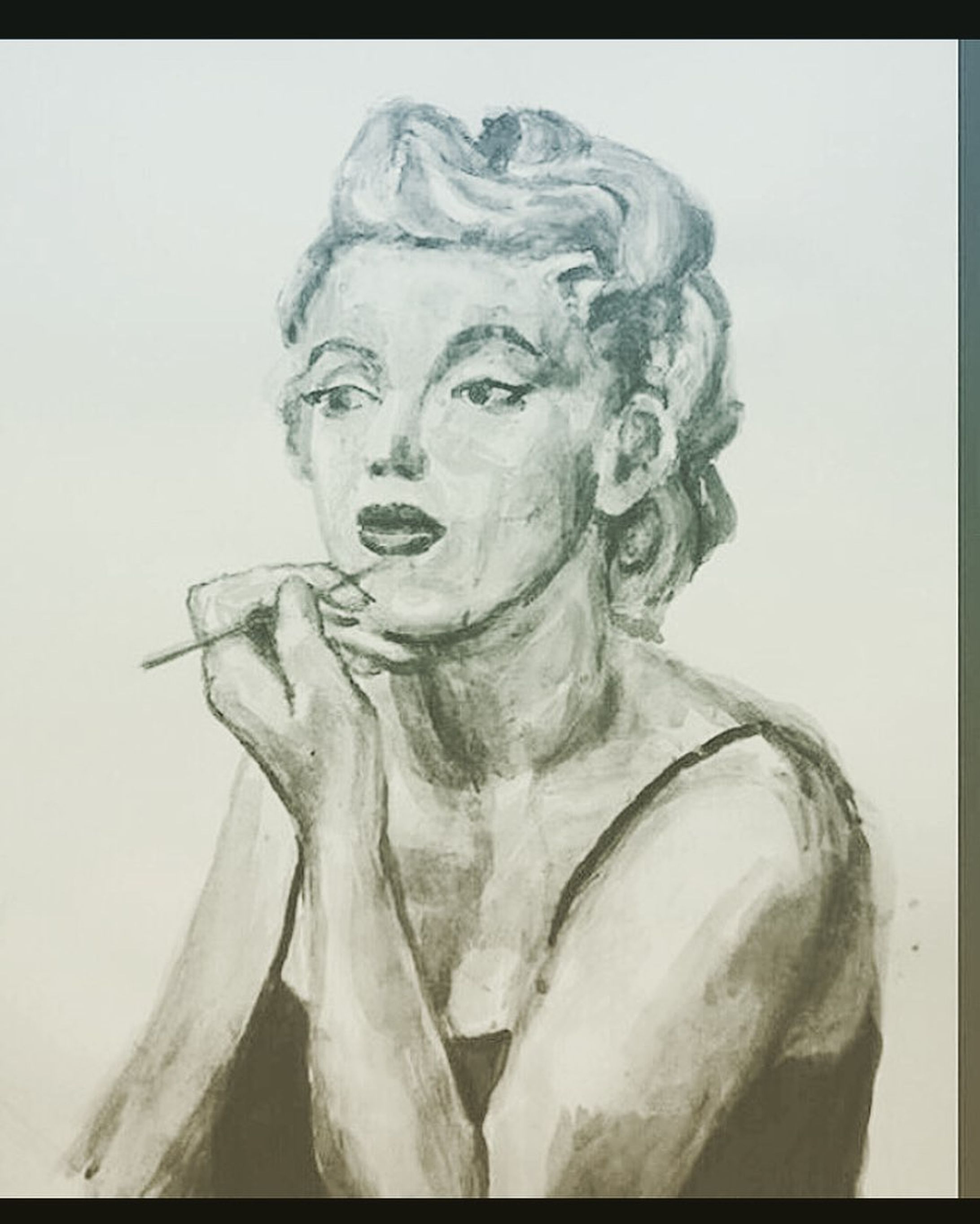 オードリーよりマリリン派です💜

#maririnmonroe 
#artwork #artist #artsy #artistic #paint #painting #watercolorpainting #colors #color #pencil 
#Illustration #illust #watercolor #一个例证  #图片 #イラスト #水彩 #水彩画 #일러스트 #오에카키 #데생-1