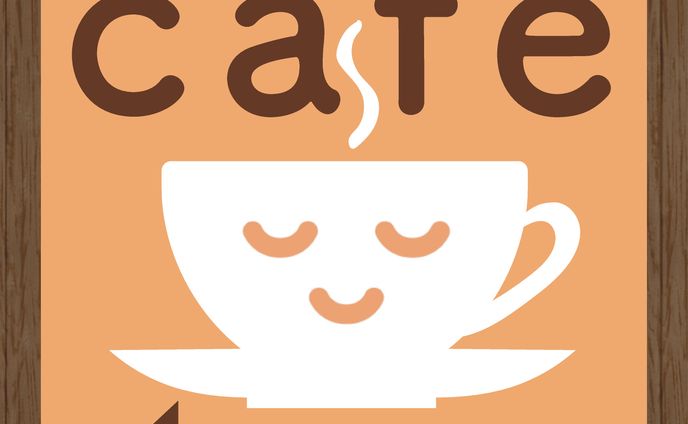 カフェほ。様　カフェ看板