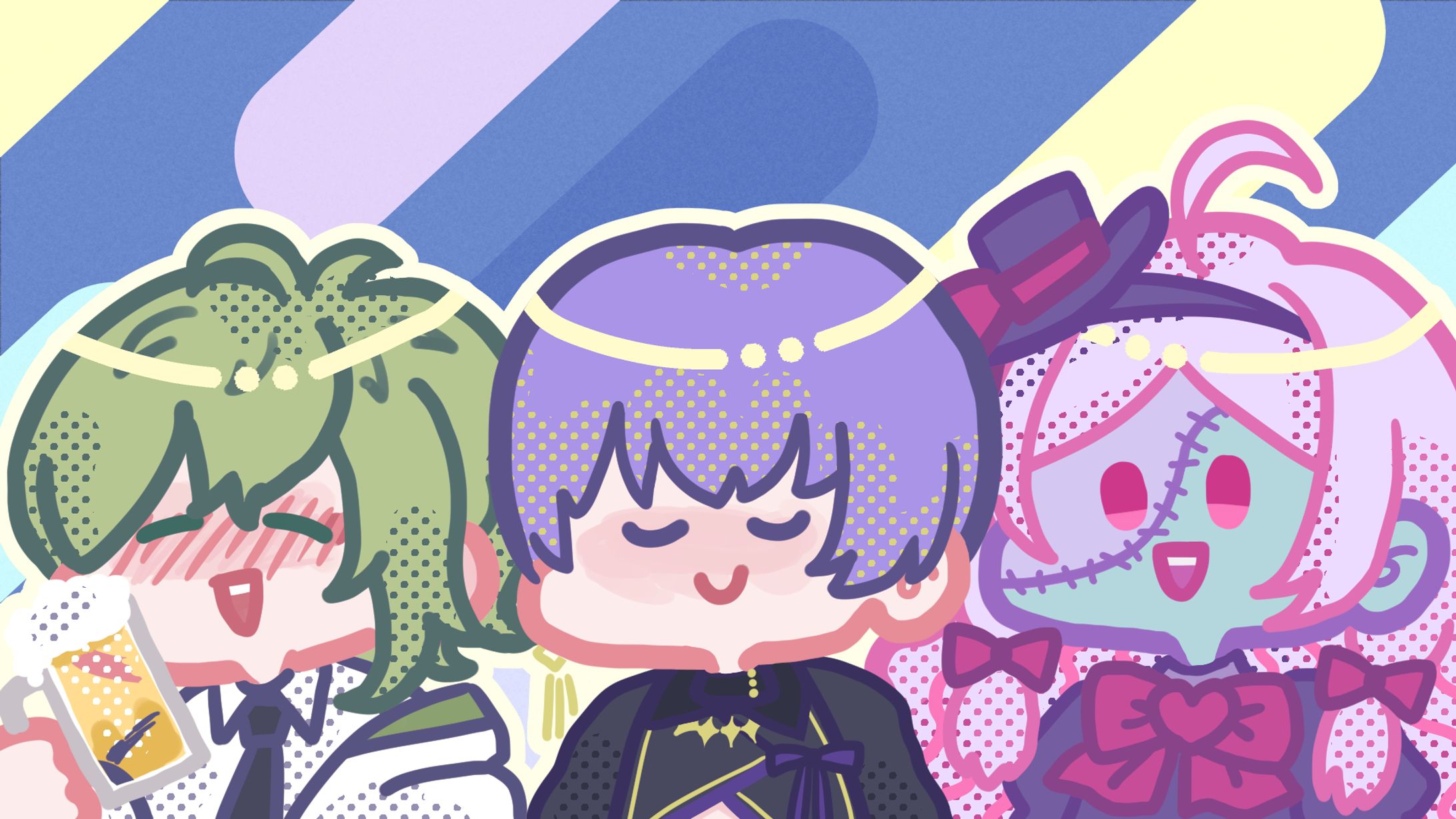 SDキャライラスト、サムネイル用イラスト-1