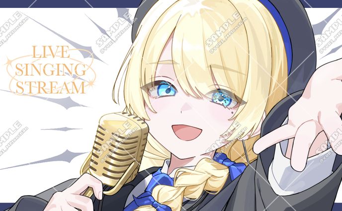 vtuber刻瑛ぱる様 サムネイルイラスト