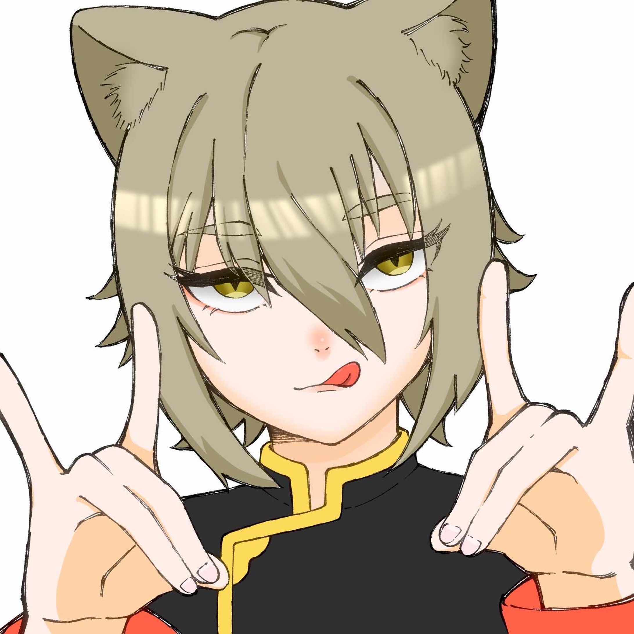 チベットスナギツネ擬人化-1