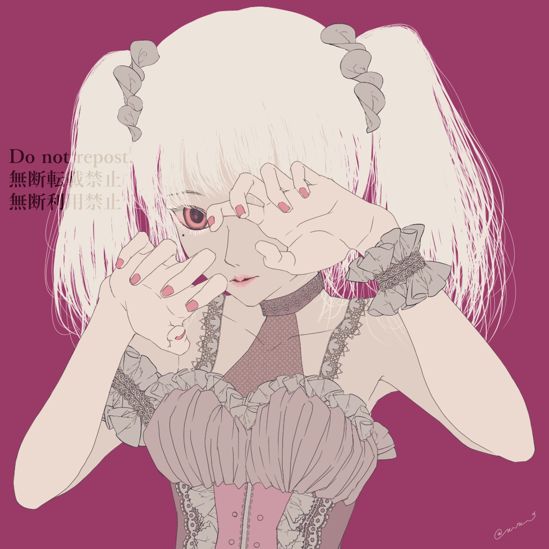 SNSアイコン[女の子・ロリ]　簡易塗(主線アリ)-1