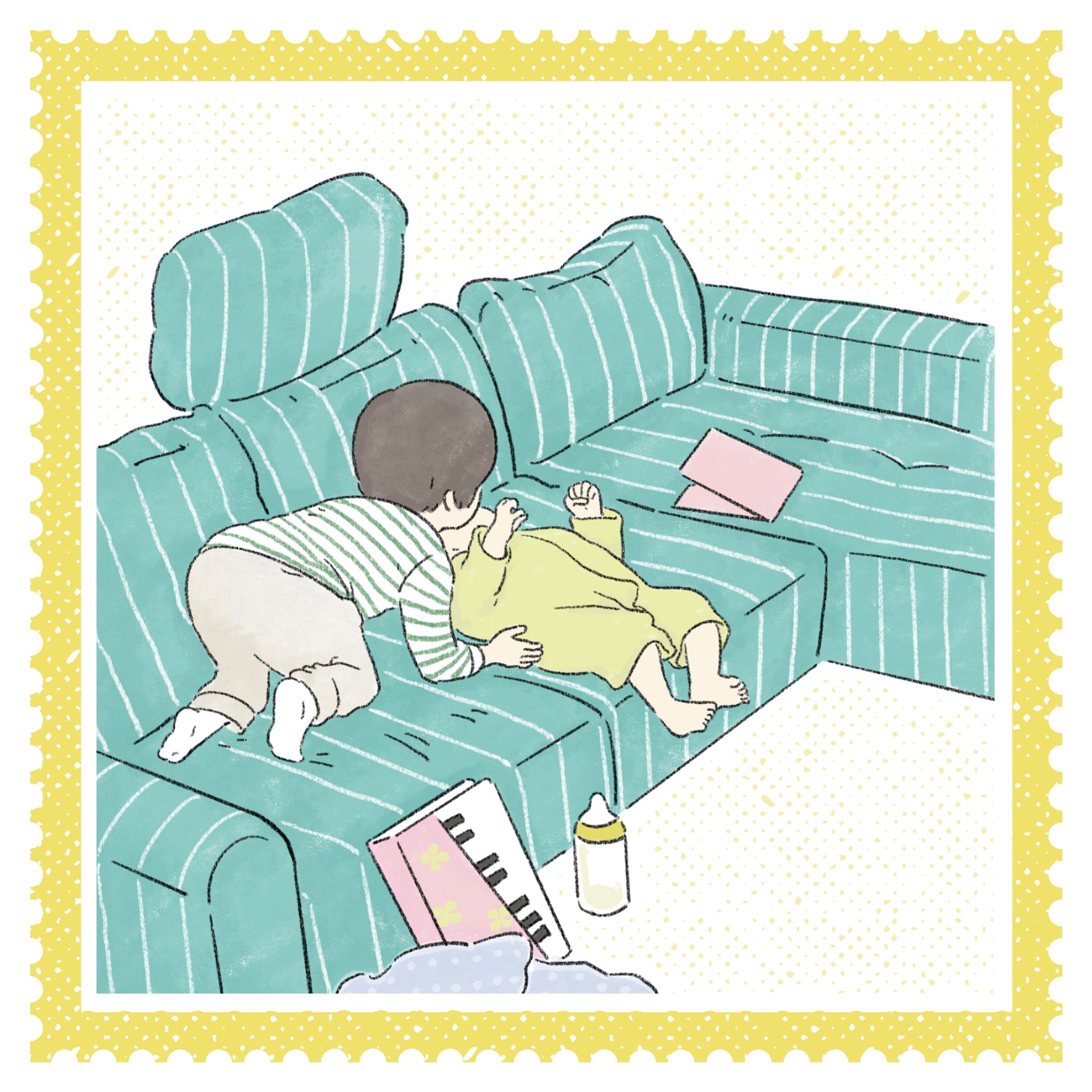赤ちゃんとこどもイラスト④-1