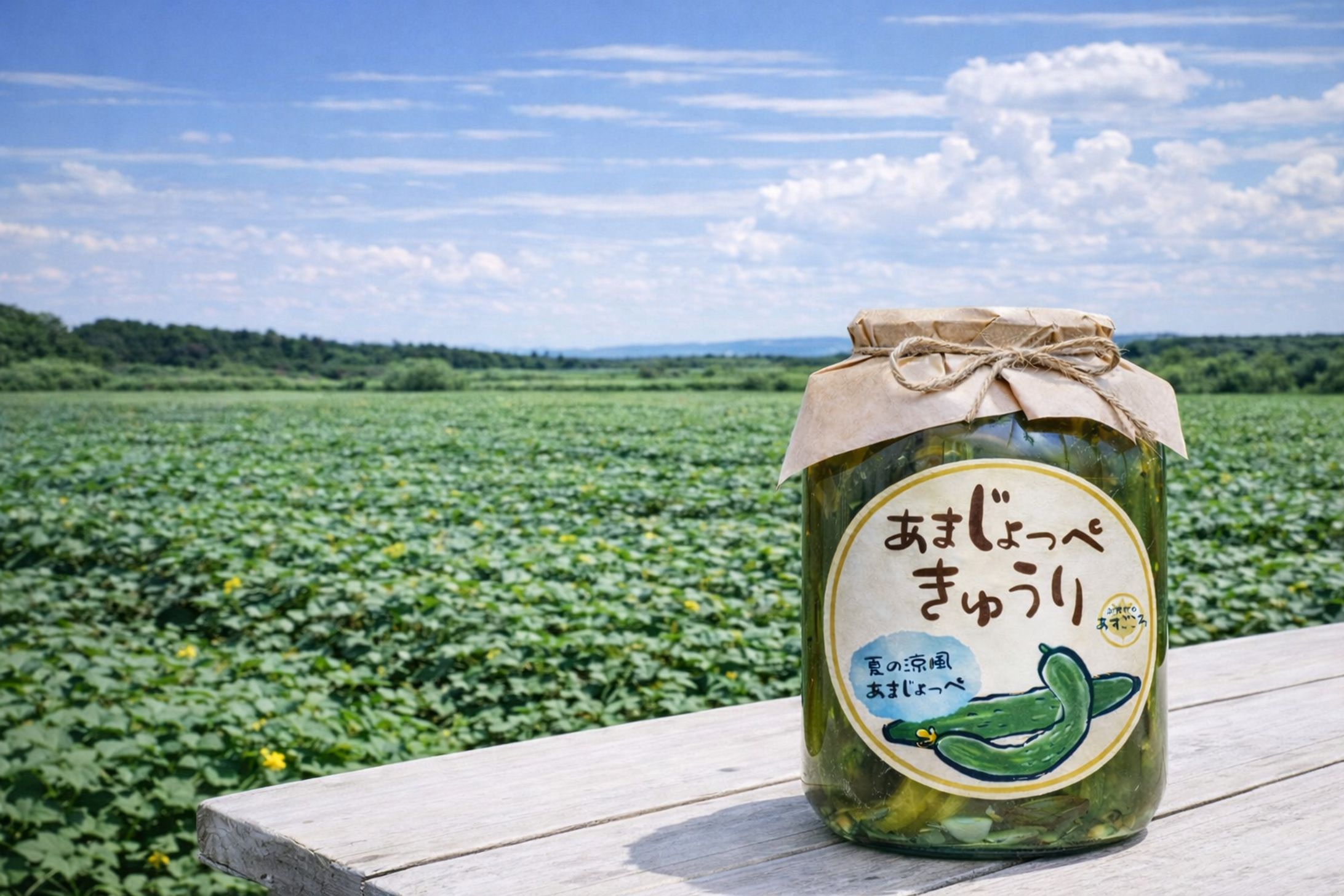 商品ラベルシール_あまじょっぺきゅうり-1