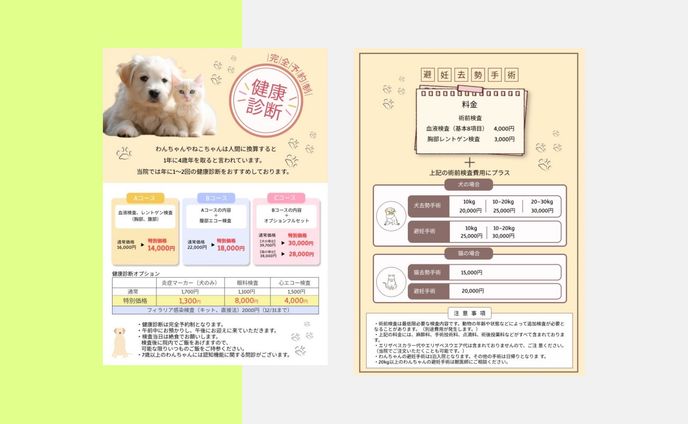 チラシ制作実績