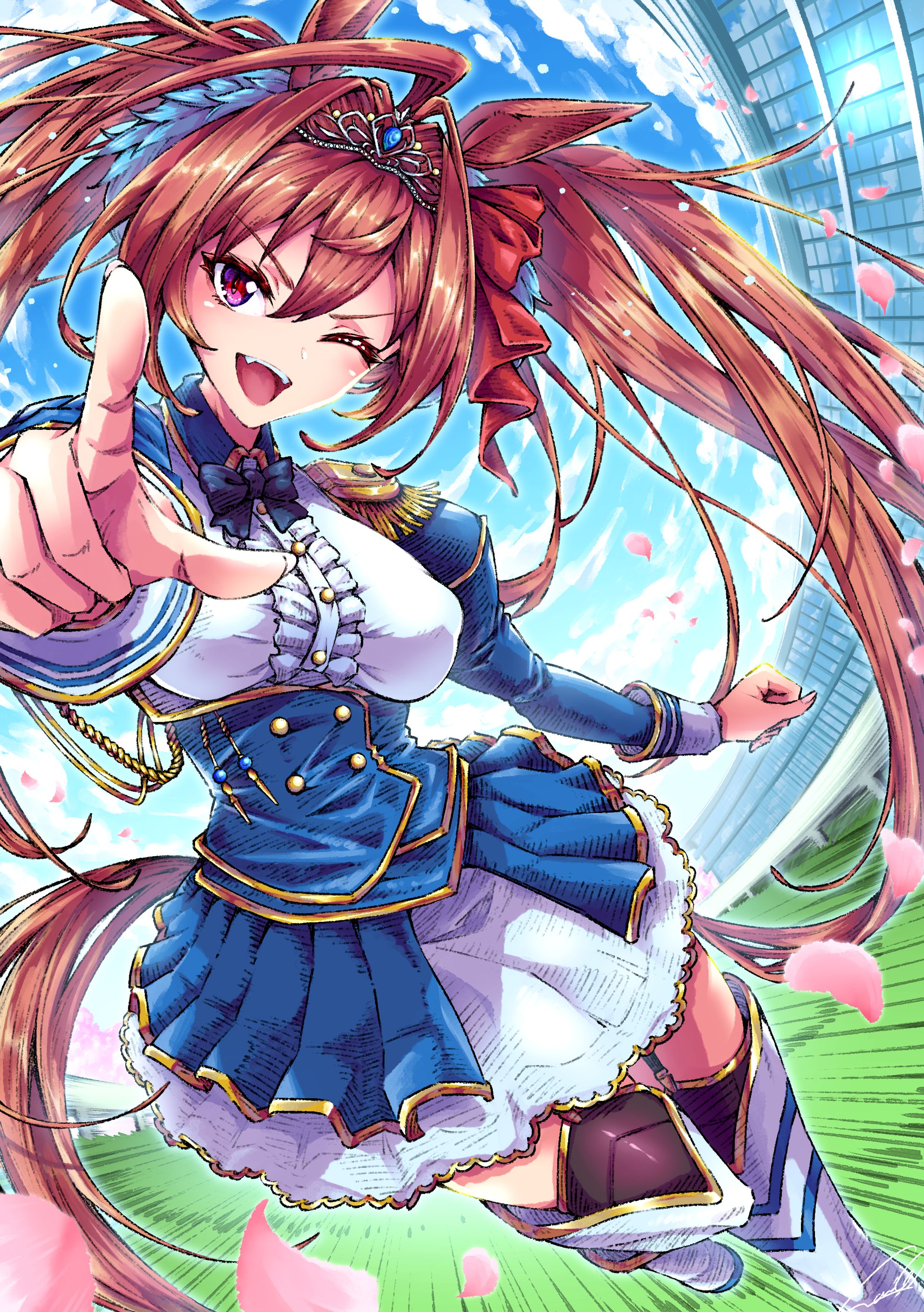 桜花翻す緋色の風-ダイワスカーレット-1