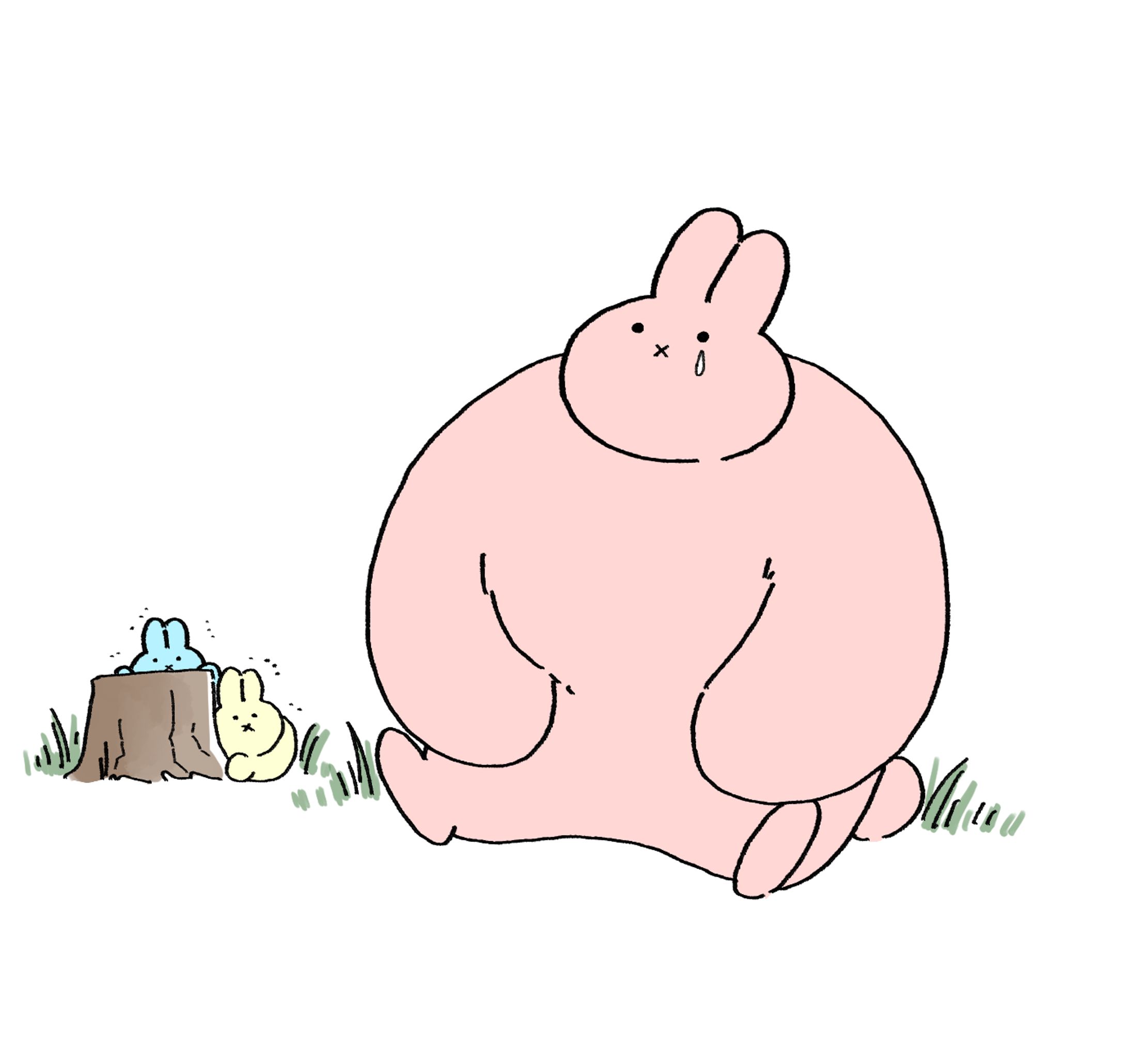 力が強過ぎて他のうさぎから怖がられ村八分にされた子うさぎ-1