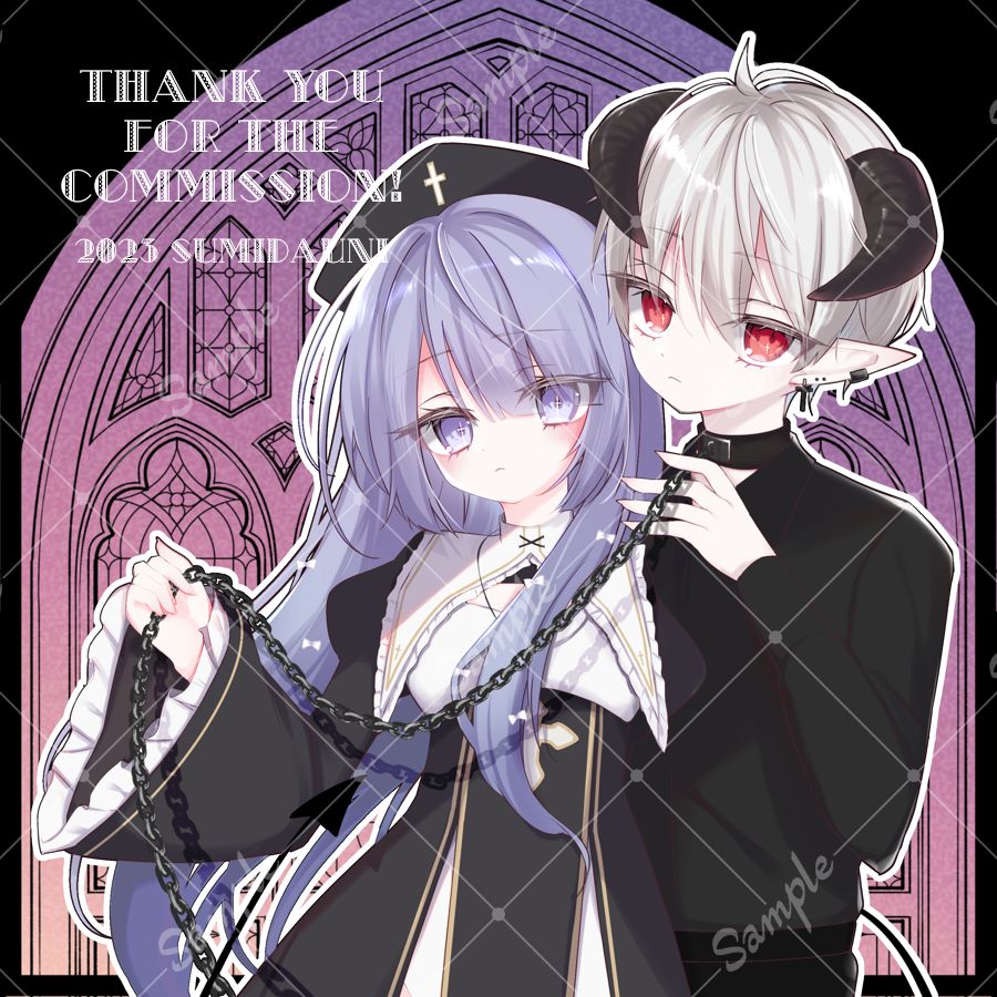 2023 個人歌い手様ご依頼 立ち絵イラスト