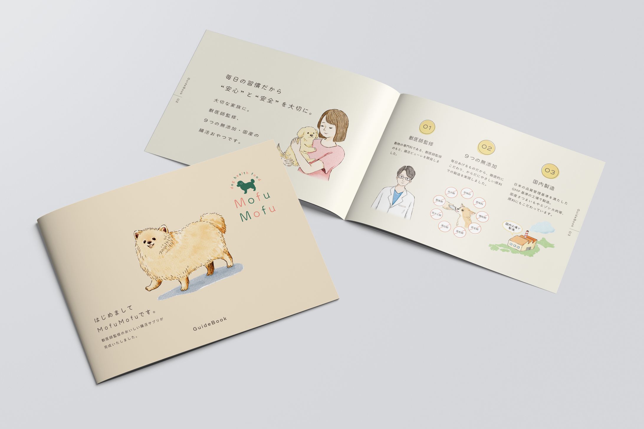 ペット用健康補助食品「MofuMofu」パンフレット-1