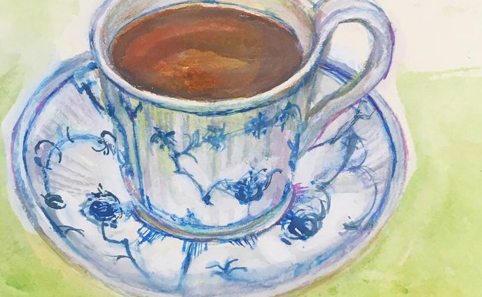 ロイヤルコペンハーゲンですう

#artwork #artist #artsy #artistic #paint #painting #watercolorpainting #colors #color #pencil 
#Illustration #illust #watercolor #一个例证  #图片 #イラスト #水彩 #水彩画 #일러스트 #오에카키 #데생 
#RoyalCopenhagen #純喫茶　#カフェ　#スターバックスリザーブ　#coffe #cafe