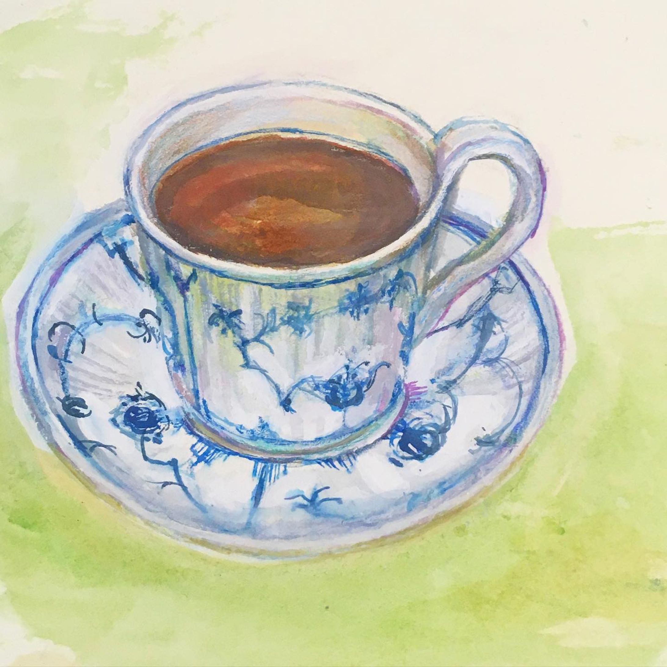 ロイヤルコペンハーゲンですう

#artwork #artist #artsy #artistic #paint #painting #watercolorpainting #colors #color #pencil 
#Illustration #illust #watercolor #一个例证  #图片 #イラスト #水彩 #水彩画 #일러스트 #오에카키 #데생 
#RoyalCopenhagen #純喫茶　#カフェ　#スターバックスリザーブ　#coffe #cafe-1