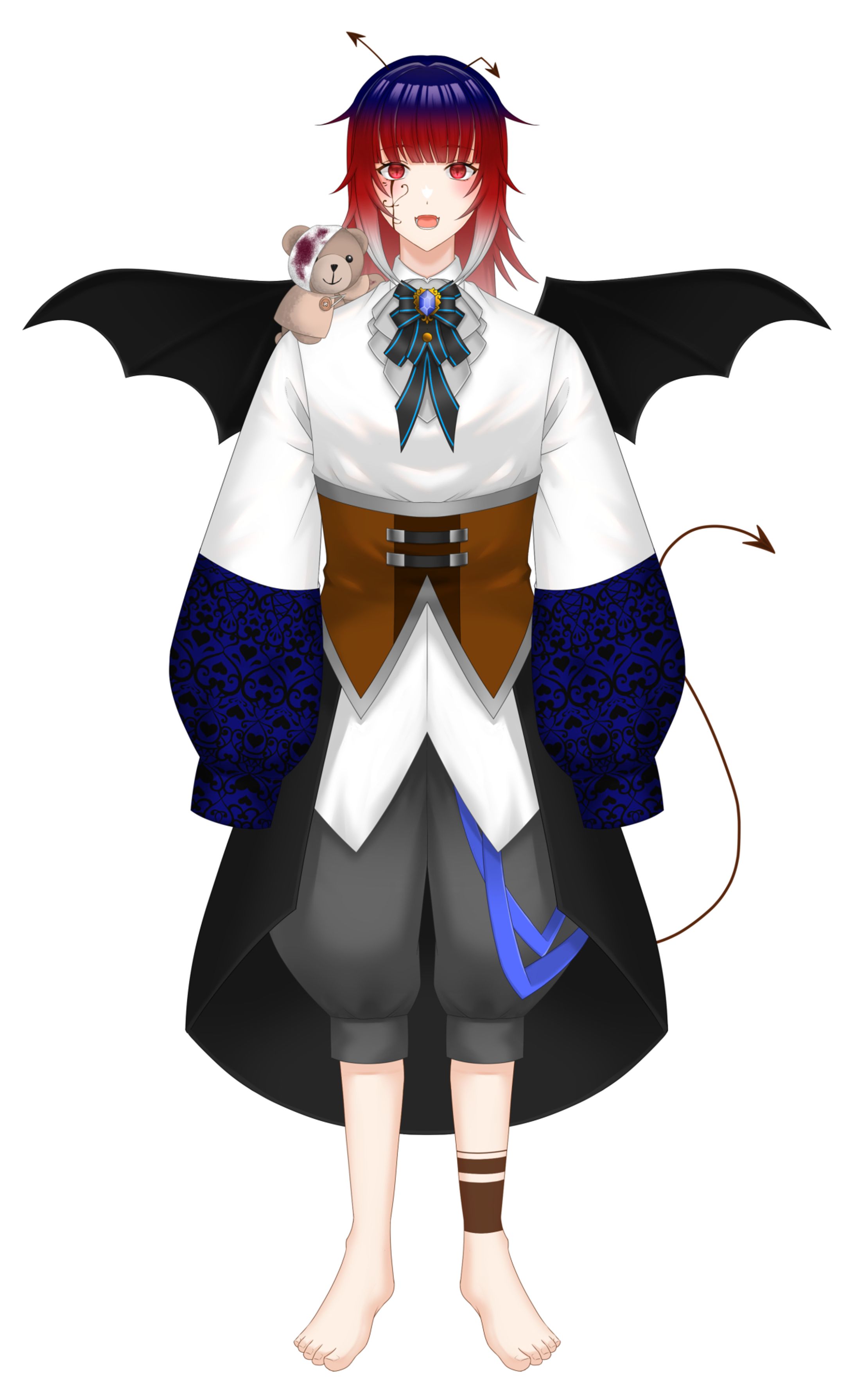 【事務所所属VTuber】黒魔蒼斗様 立ち絵＆Live2D-1