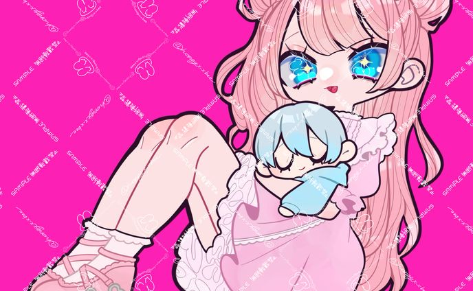 はつな様 アイコンイラスト 衣装デザイン