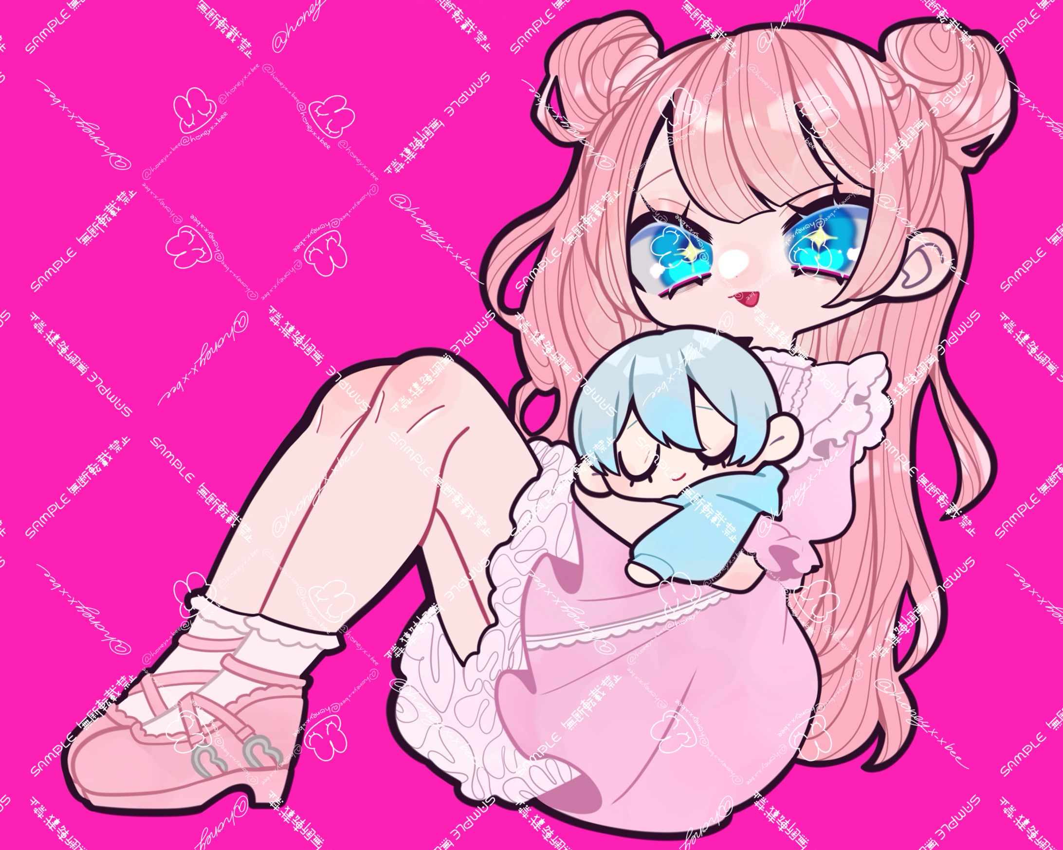 はつな様 アイコンイラスト 衣装デザイン-1
