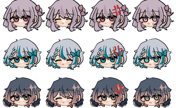 【SDイラスト】顔グラ