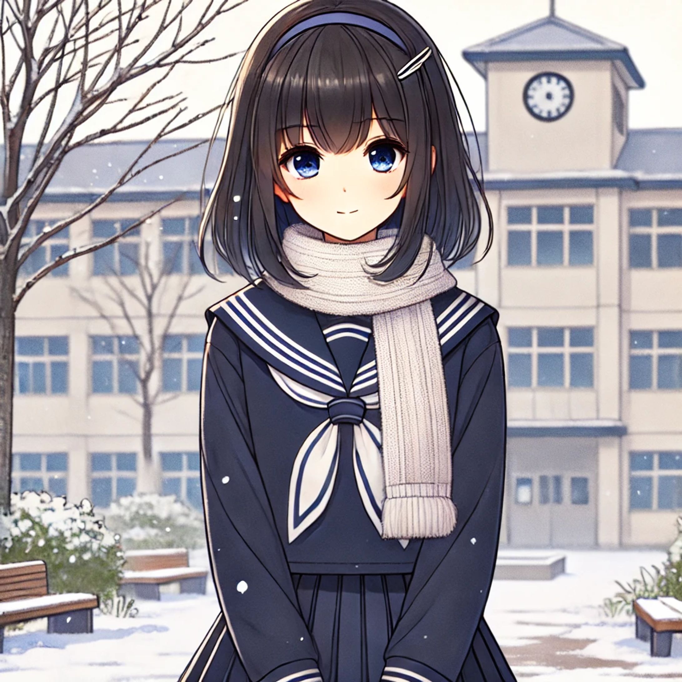 冬のセーラー服-1
