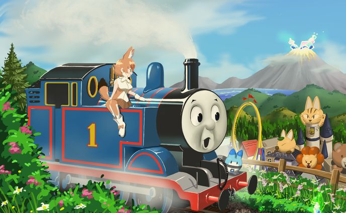 ショートヘア、鉄道