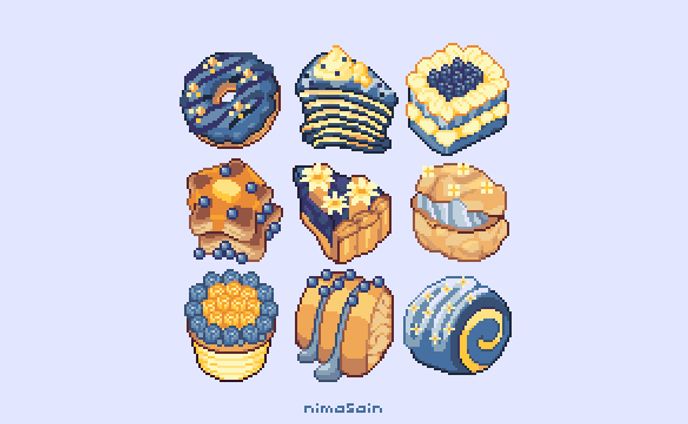 ドット絵、fan arts