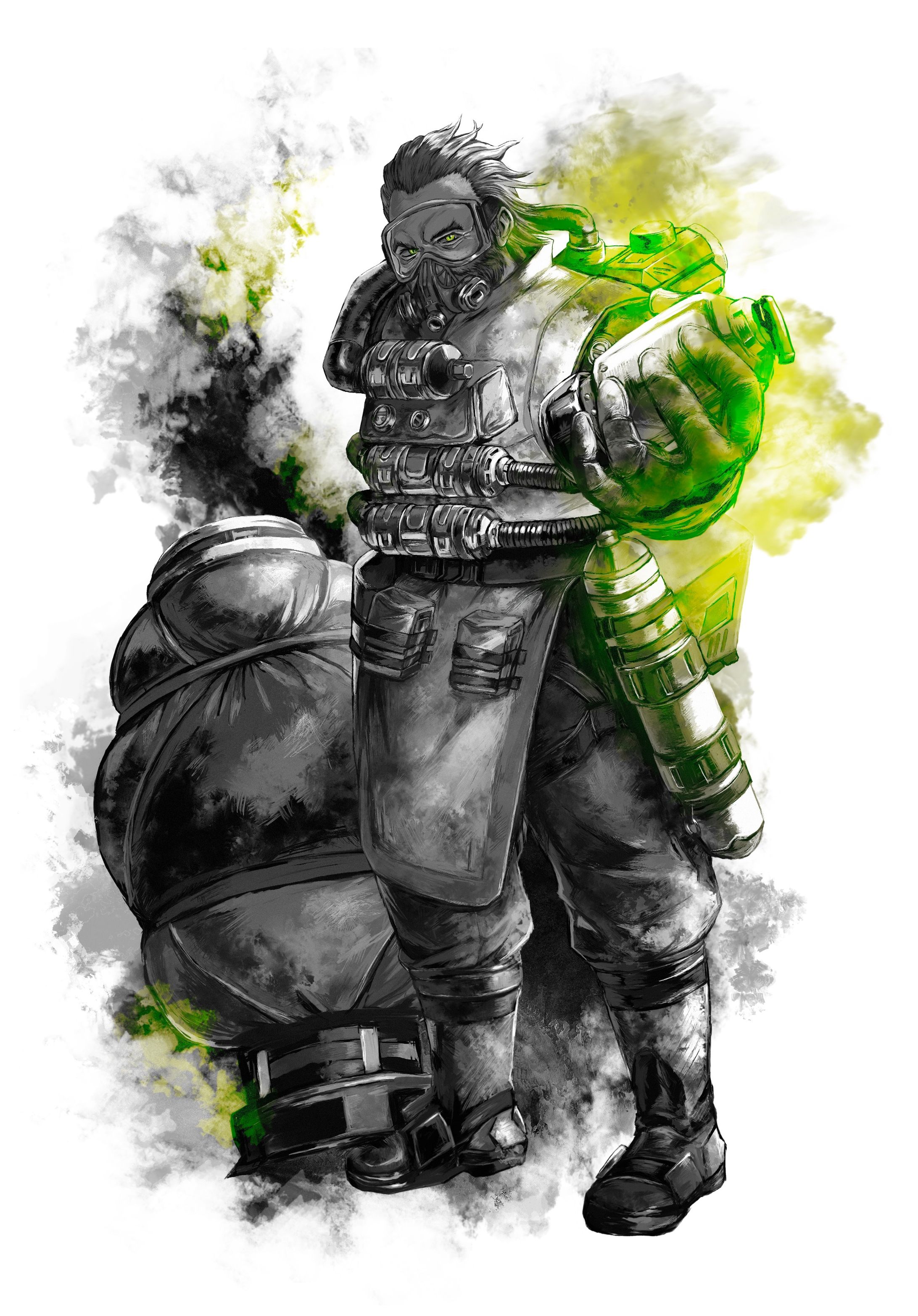 『Apex Legends』×『RAGEBLUE』コラボTシャツデザイン(Coustic)-1