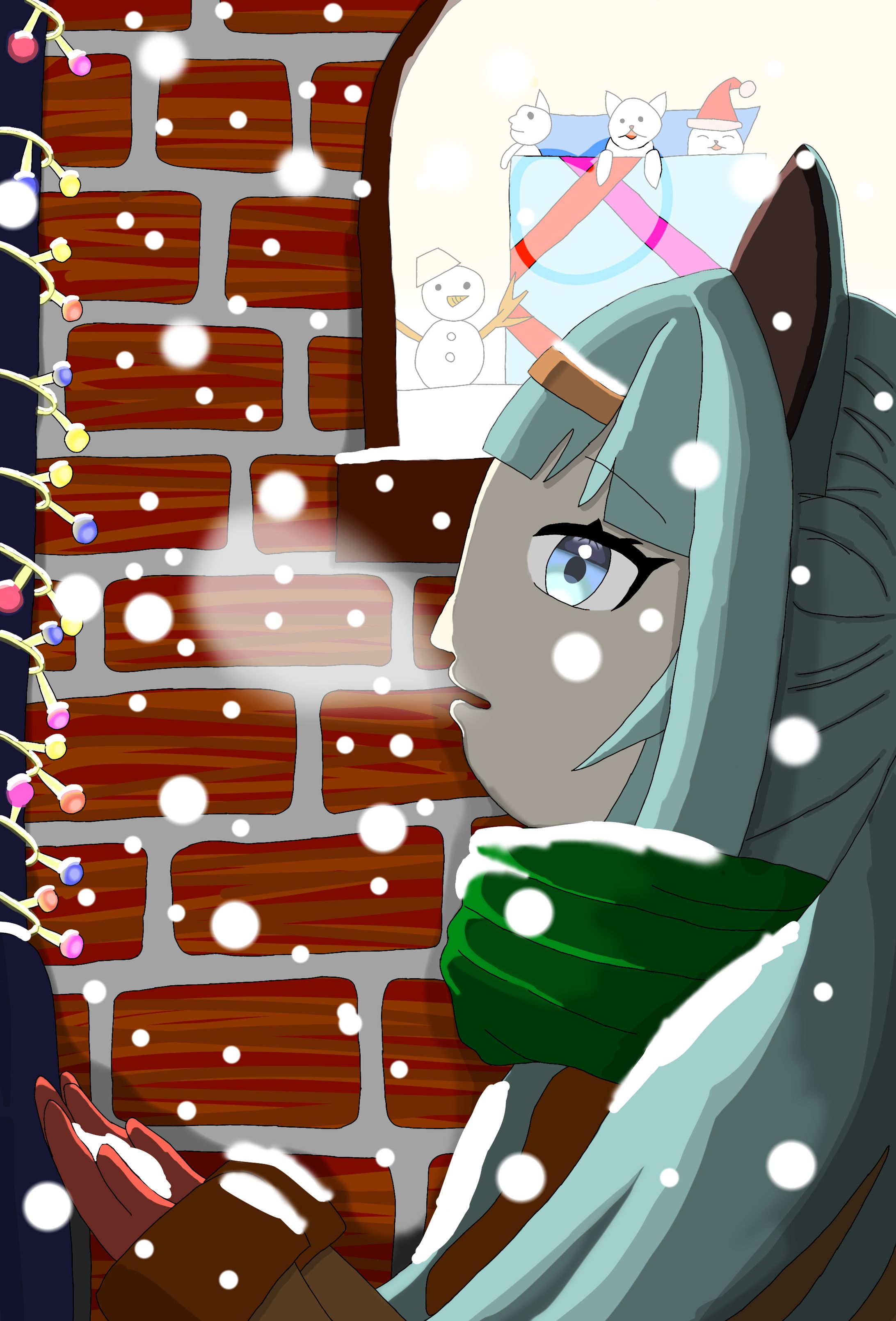 一枚絵　クリスマス-1