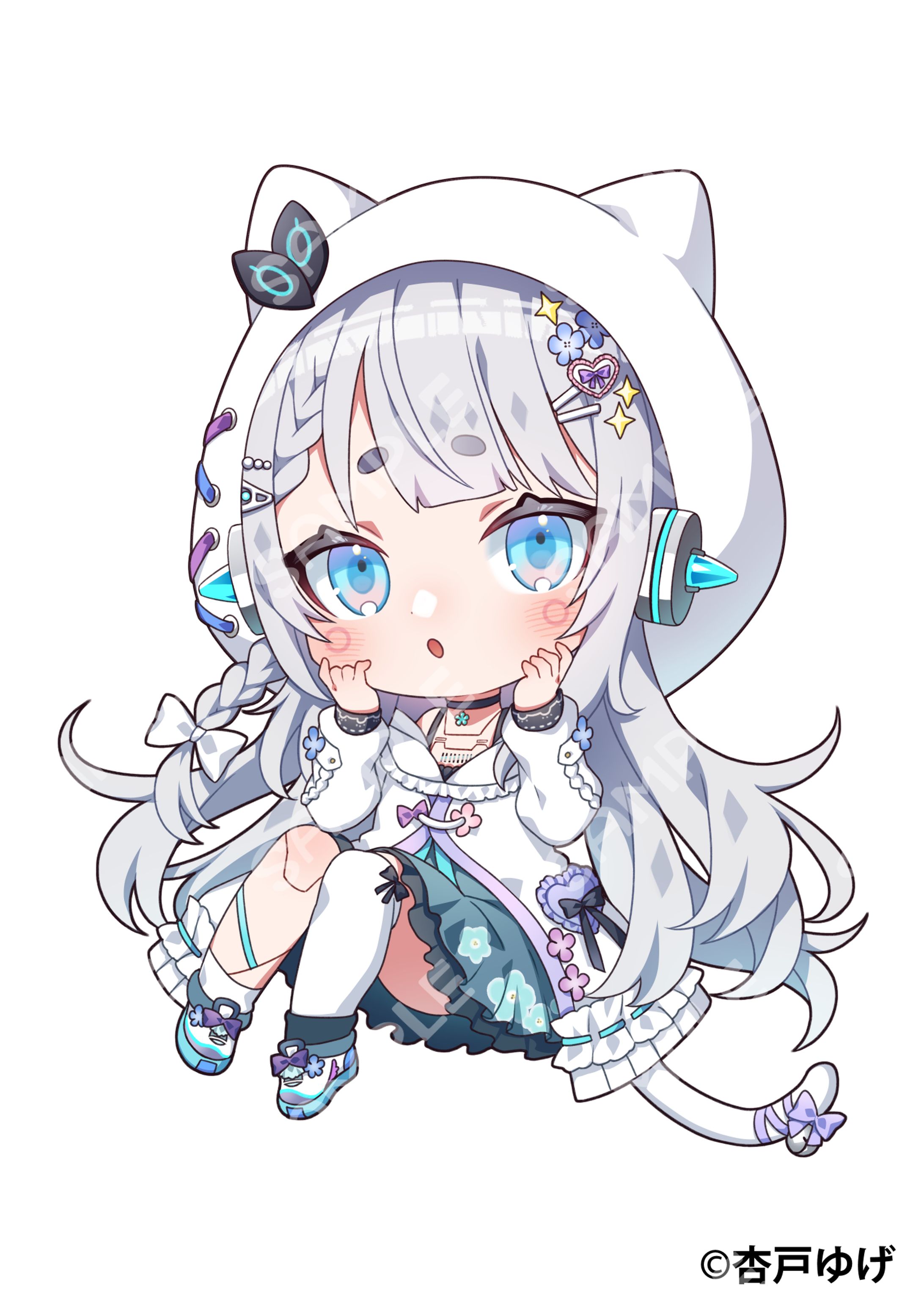 【ななしいんく】杏戸ゆげ様グッズイラスト-1