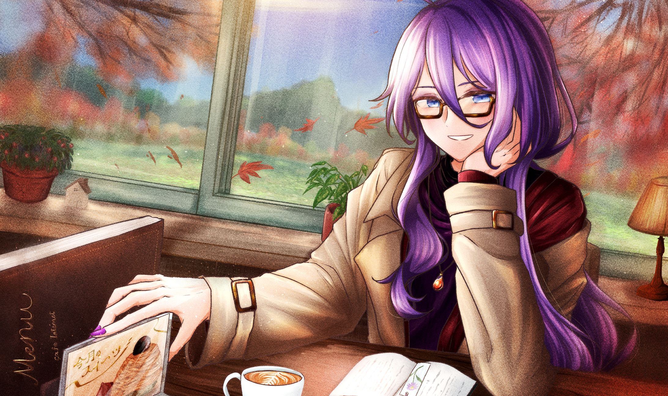 神威がくぽ公式カレンダー2026　11月イラスト-1