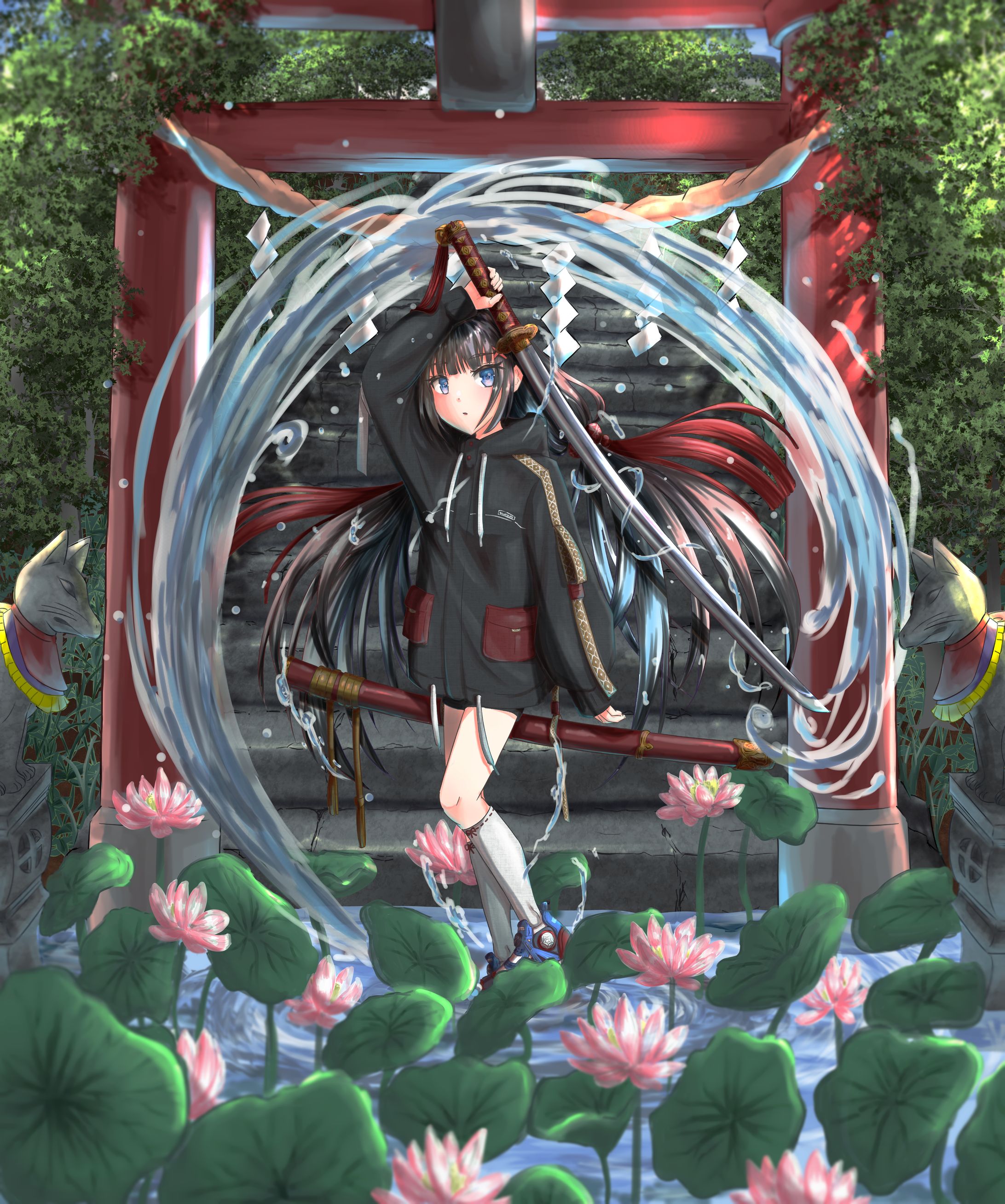 水を操る巫女-1