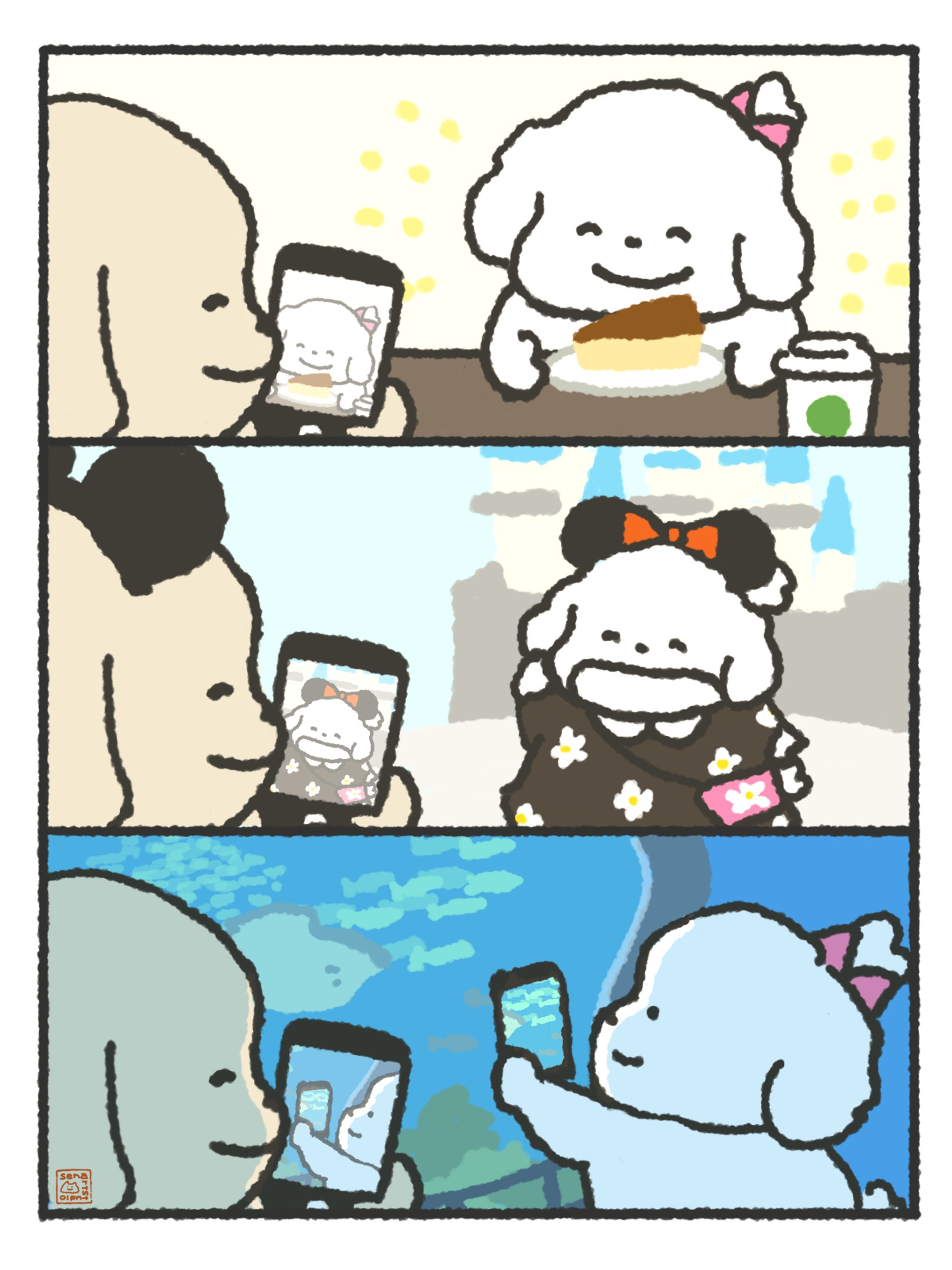 率先して写真を撮ってくれる彼氏-1