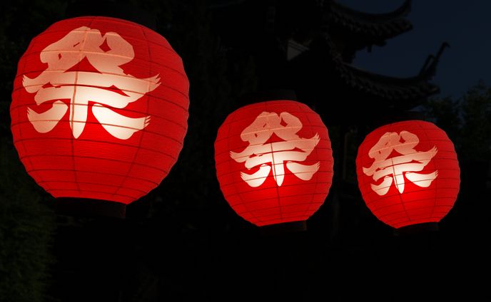 提灯・夏祭り用　3Dモデル