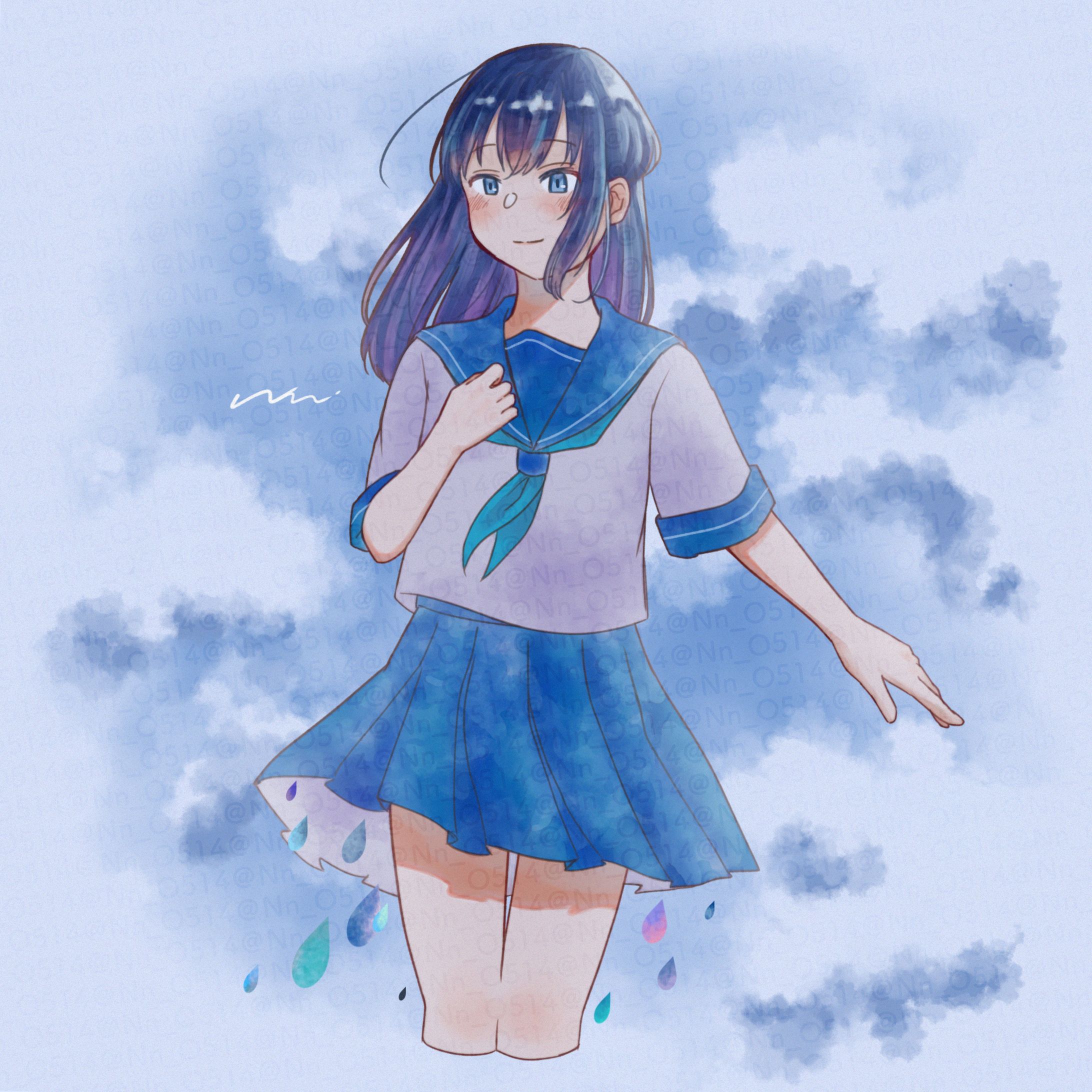 セーラー服 青-1