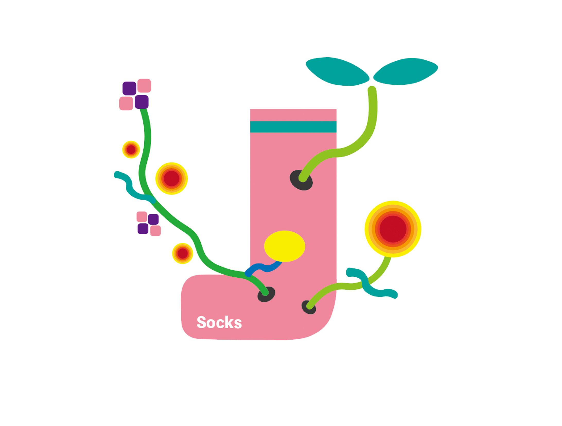 【1週間デザイン】靴下①花-1