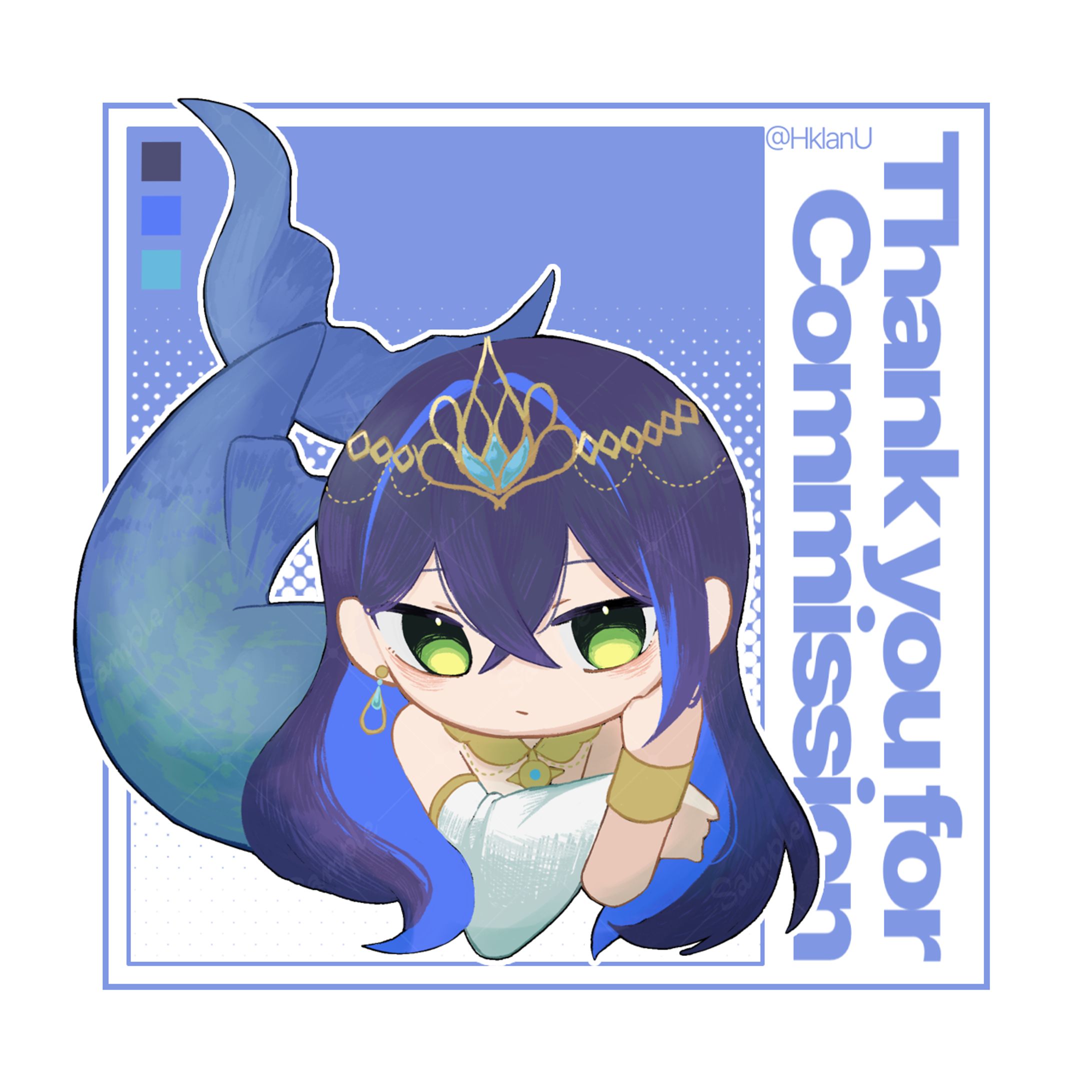 古河うみべ様 ミニキャライラスト-1