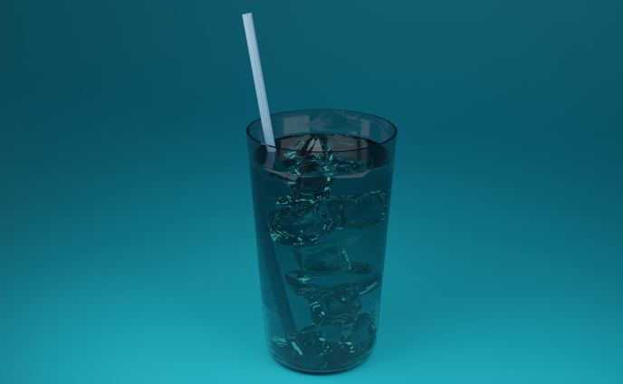 水入りコップ(3D model)