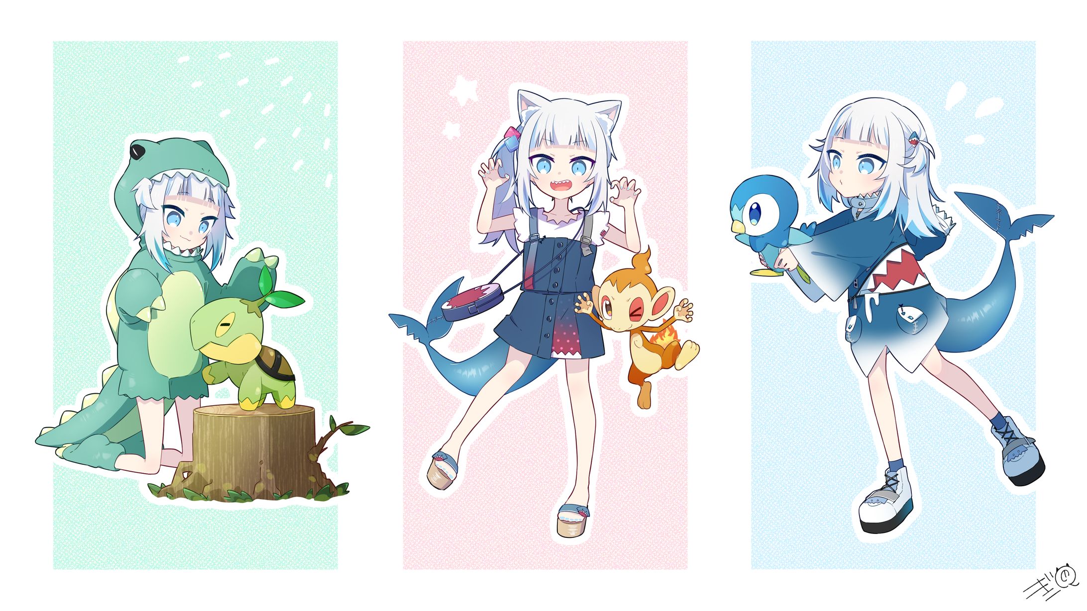 Gawr Gura / ホロライブEN & ポケモンBDSP-1