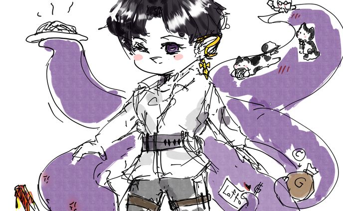 Chibi | Rough+Flat | Elf in Fantasy