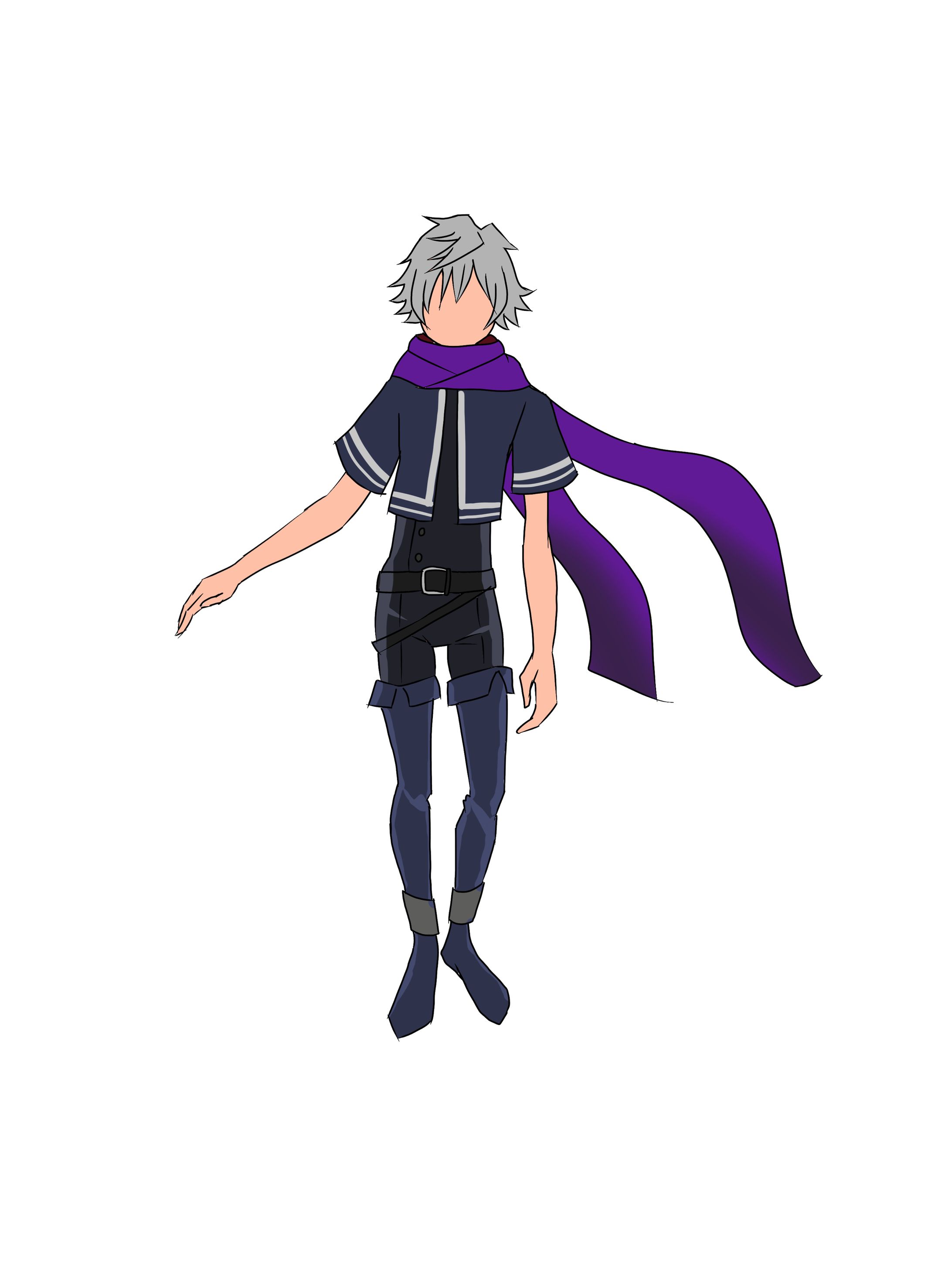 オリジナルアニメキャラクター　ルシエル　悪魔ver　デザインパターン-1