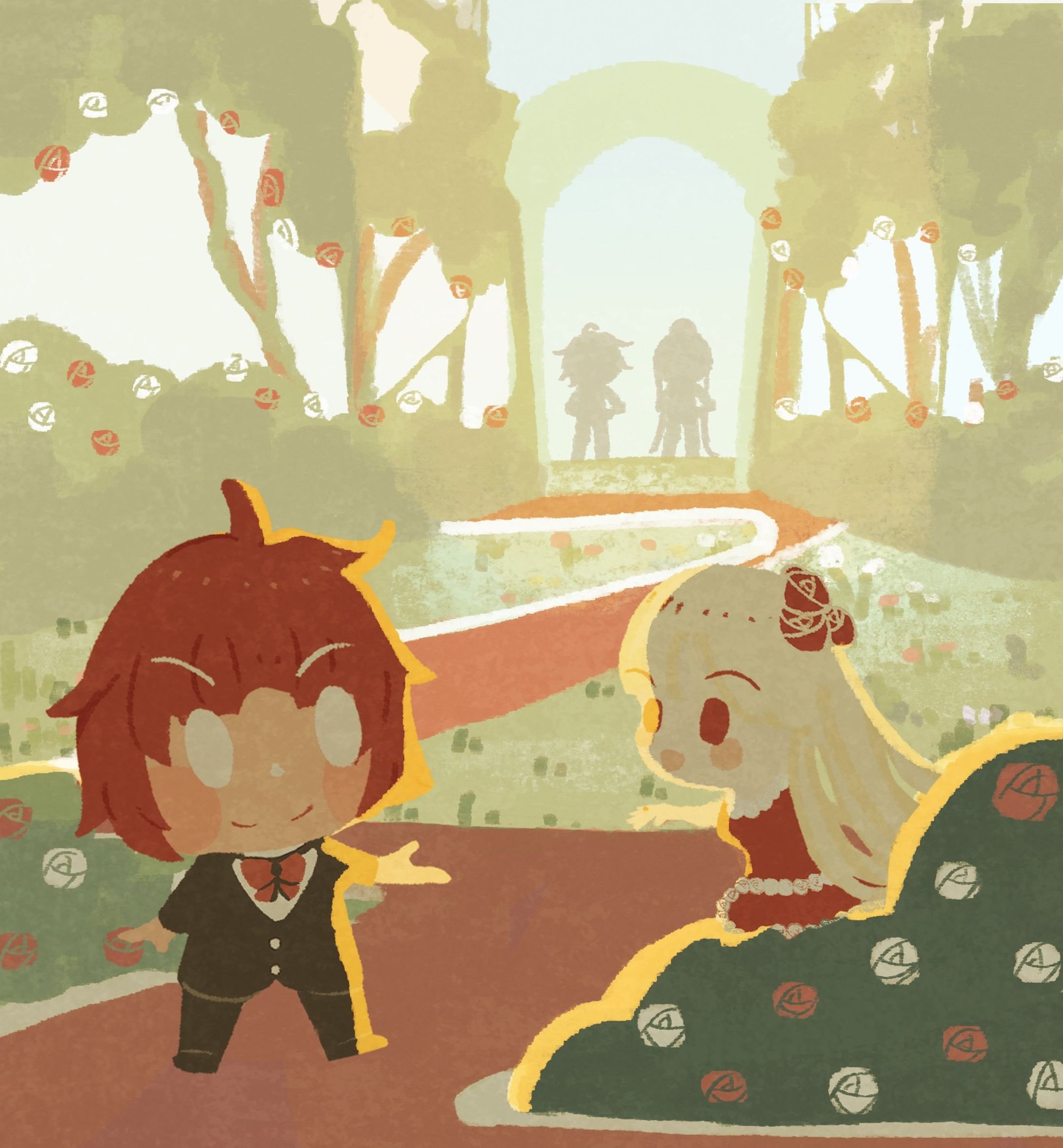 白薔薇と赤薔薇-1