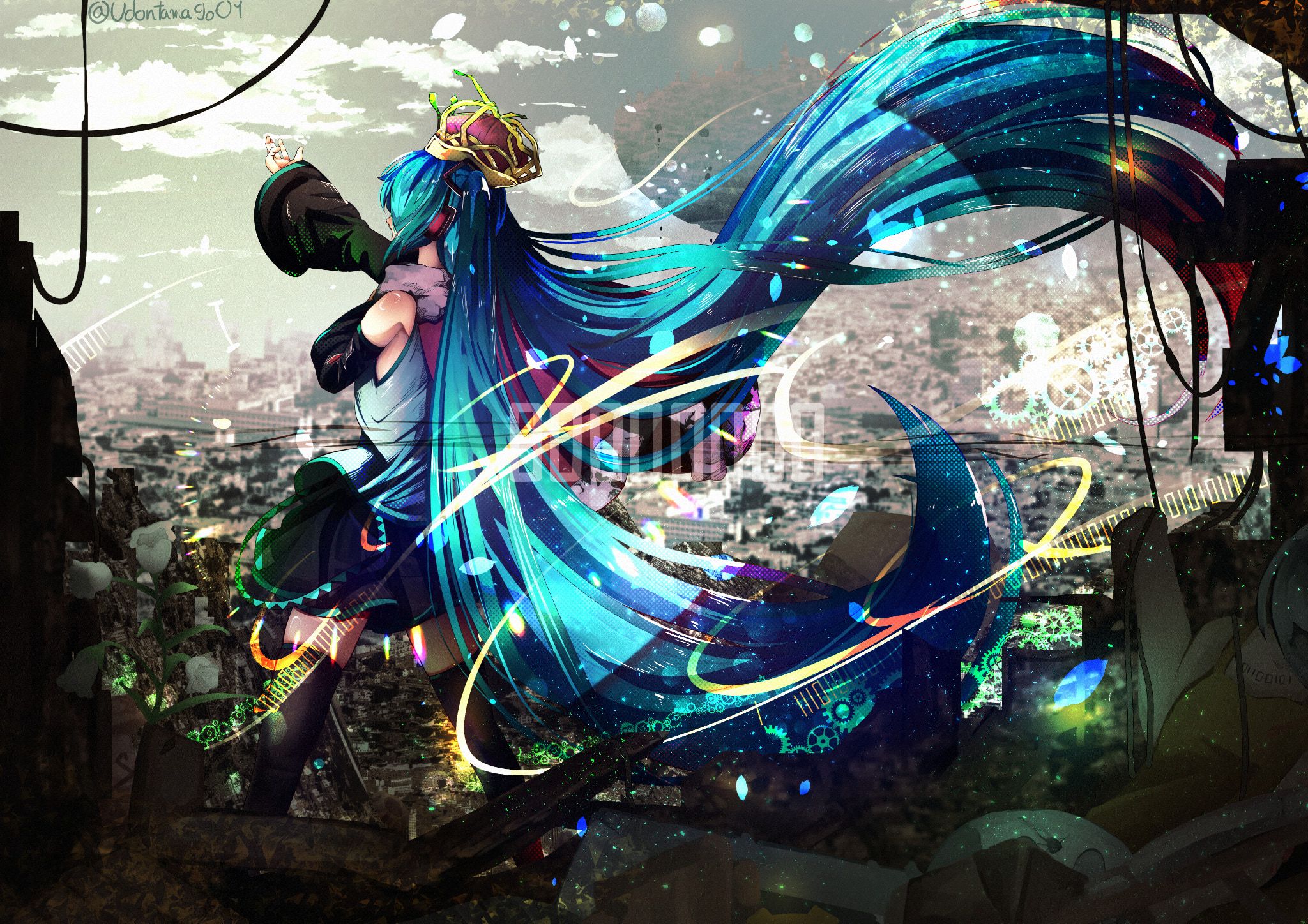 夏休み値下げ【初音ミク】公式立ち絵 のぼり イラスト「ミク（立ち絵）」