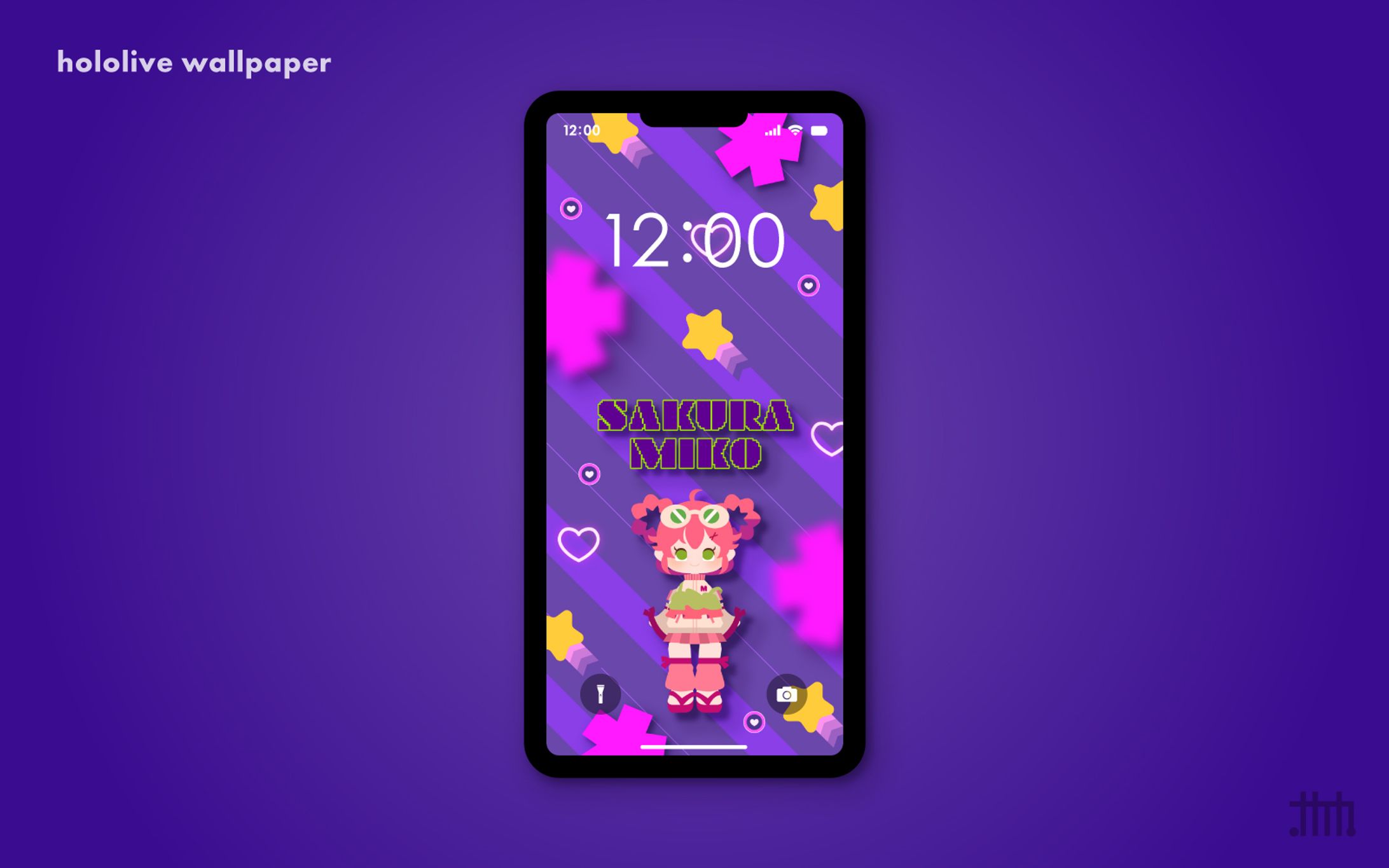 【二次創作】スマホ壁紙 さくらみこ 「DAIDAIファンタジスタ」-1