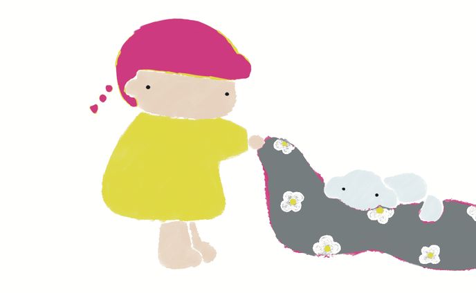 毛布を出したよ