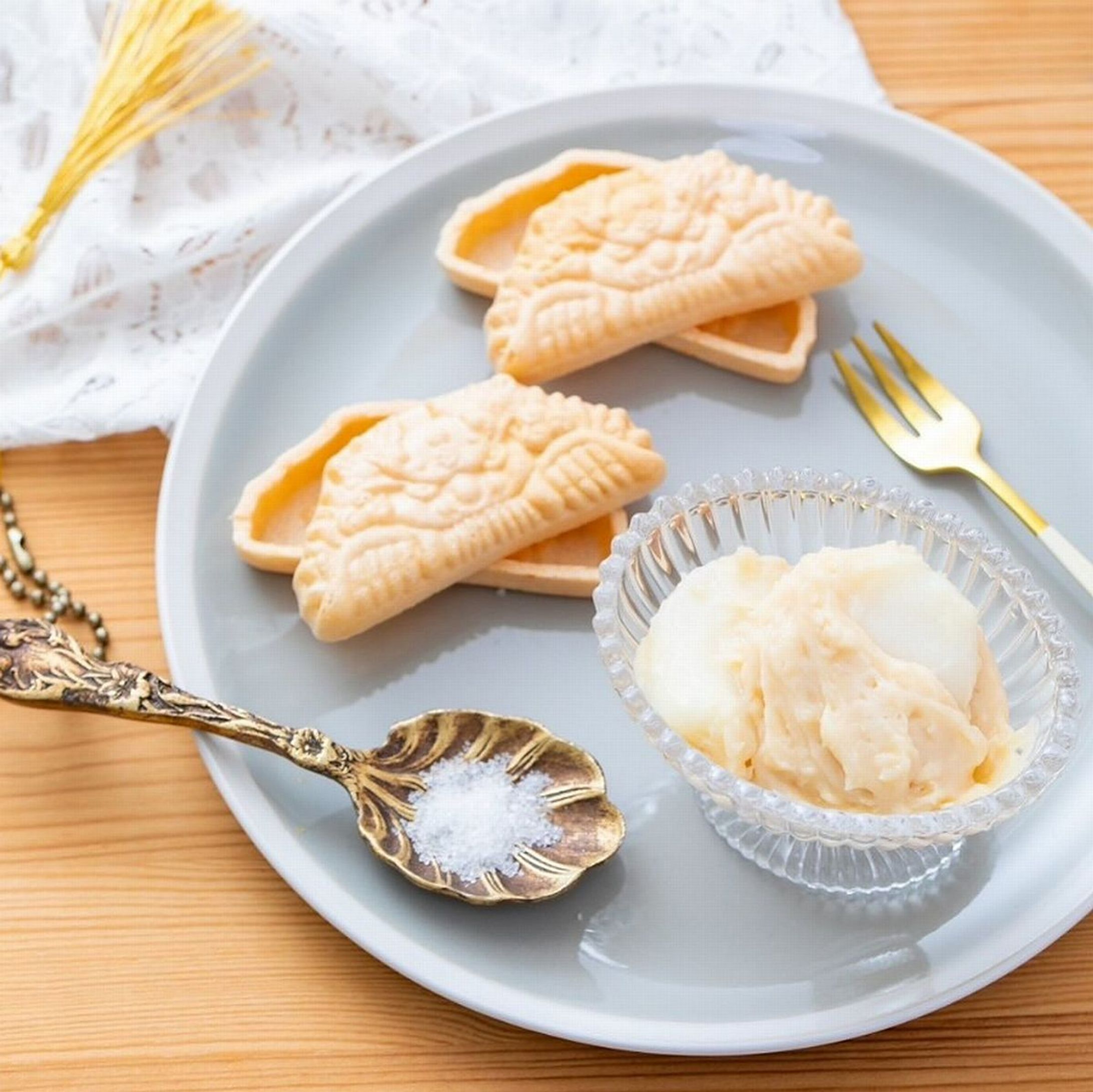 大阪・泉大津の新名物『アンデクルンデ』　誕生　地元伝統と塩味のこだわりが光る和菓子　パリオリンピック・女子ホッケーの健闘を祈願し奉納も-1