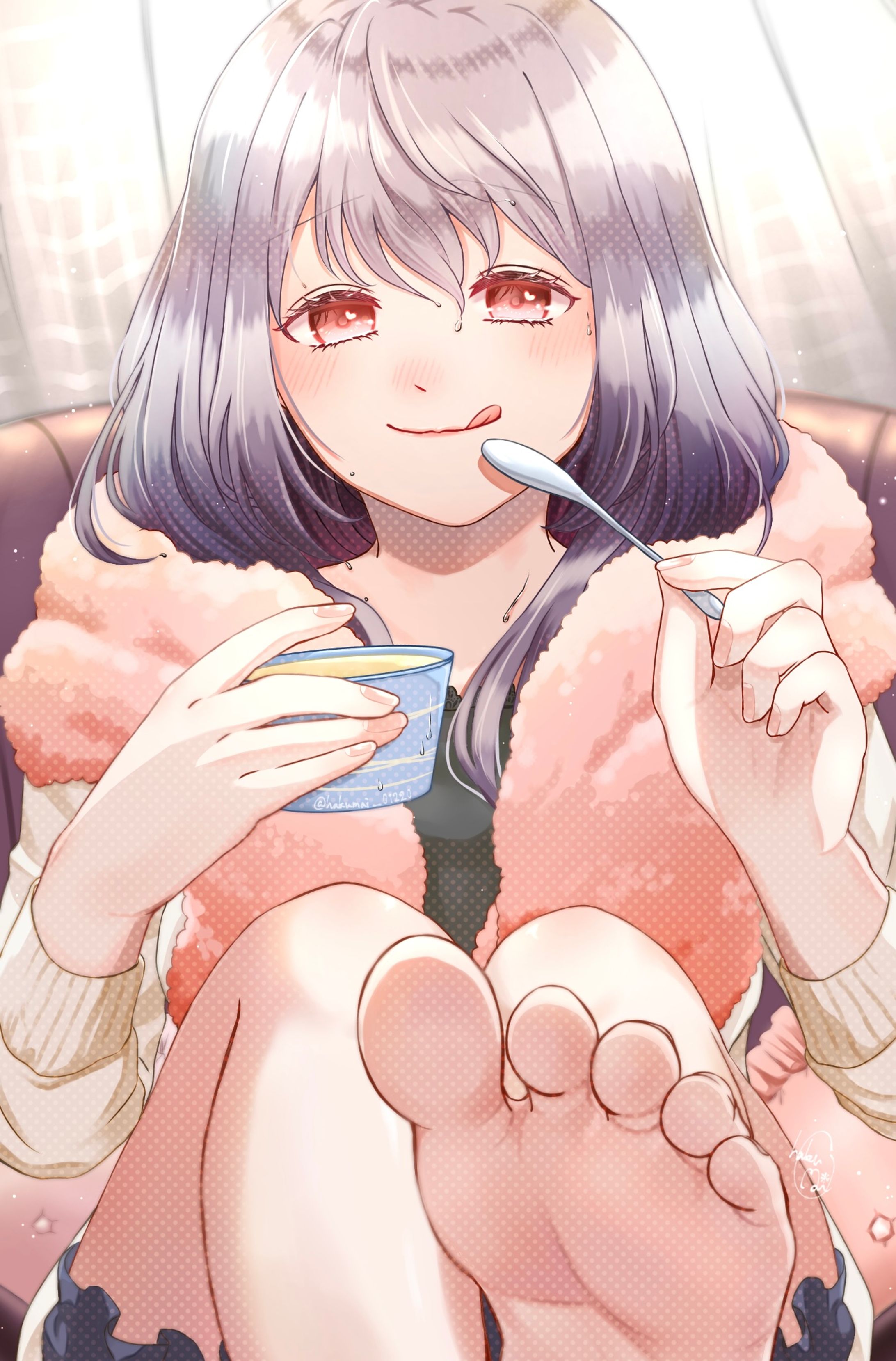 お風呂上がりの至福の時間🍨♫-1
