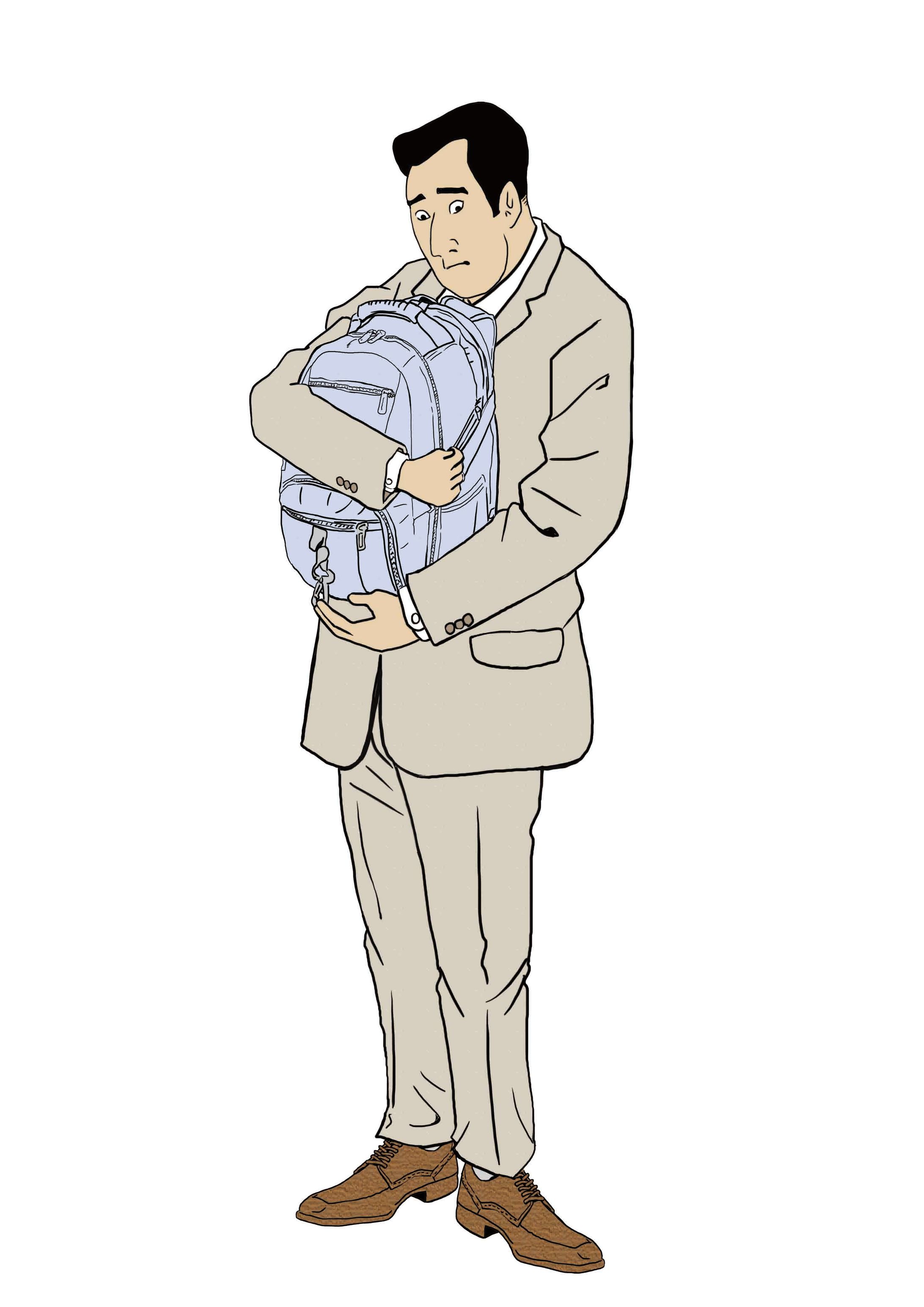 浮世絵風　ビジネスマンB-1